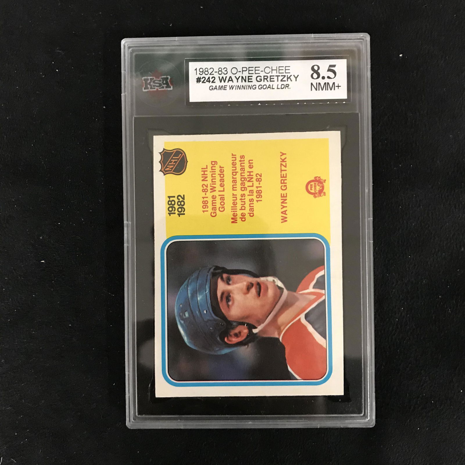 1982-83 O-PEE-CHEE #242 WAYNE GRETZKY Game Winning Goal (1 of 1)