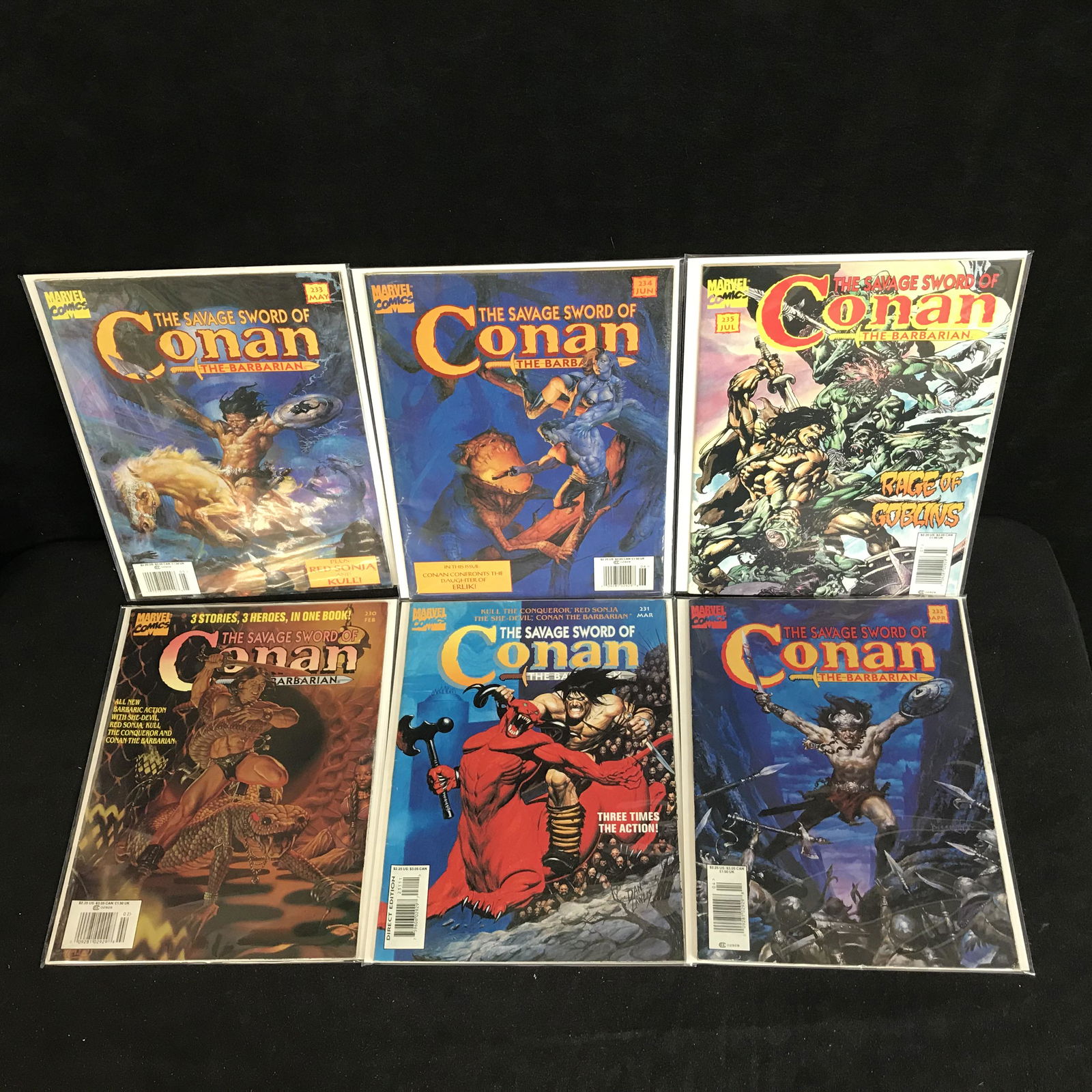 ASSORTED CONAN COMIC BOOK LOT (MARVEL MAGAZINE) (1 of 1)