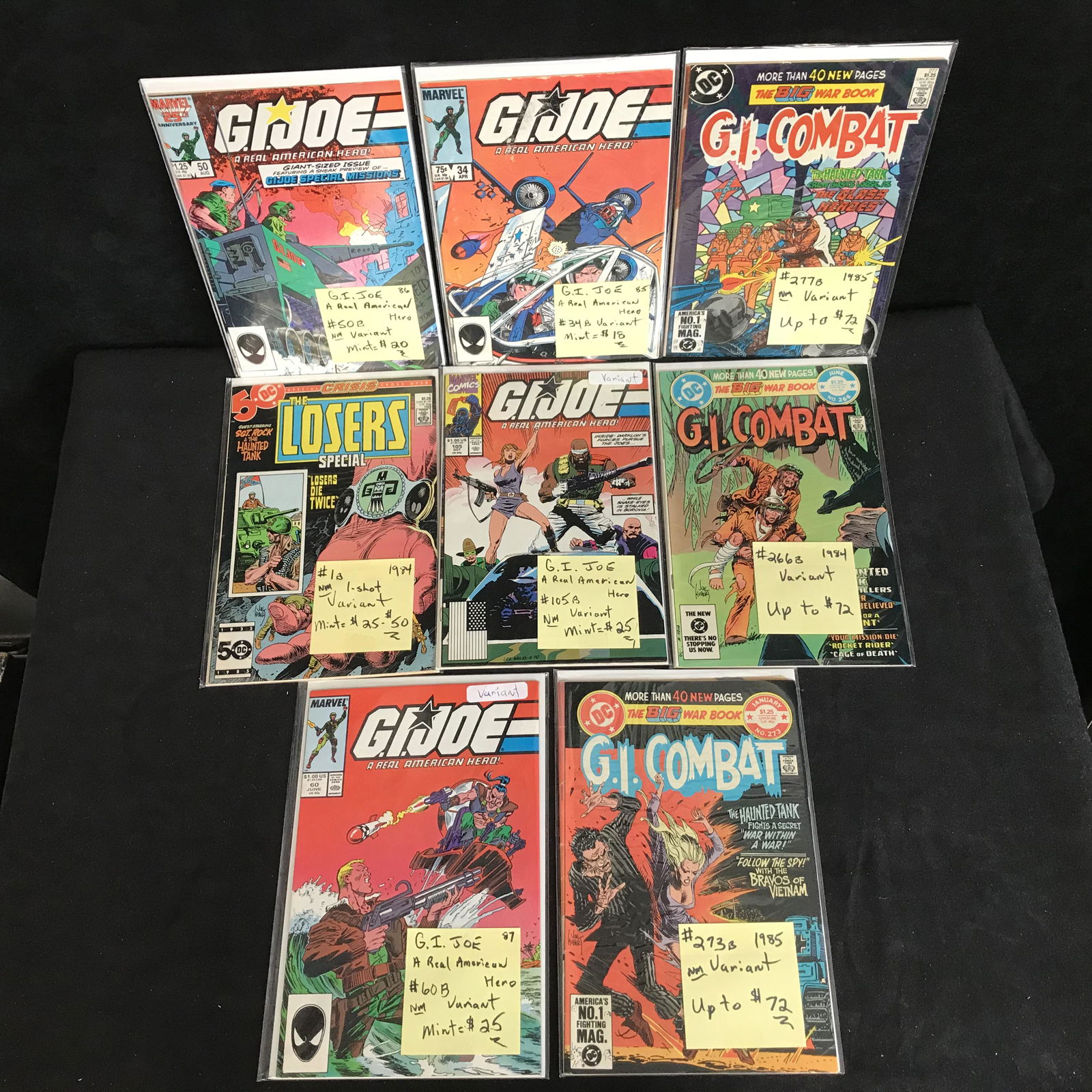 G.I JOE COMIC BOOK LOT (MARVEL COMICS) (1 of 1)