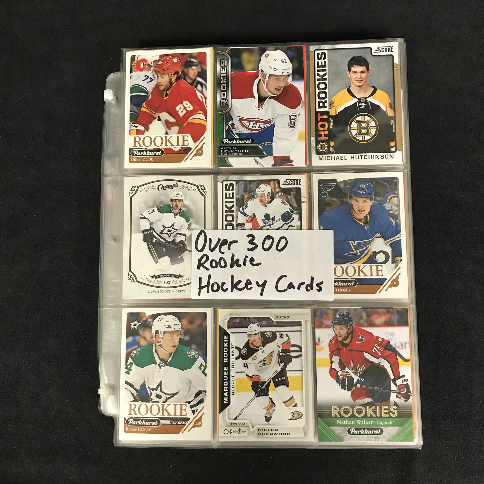 300+ HOCKEY ROOKIE CARD LOT (1 of 1)
