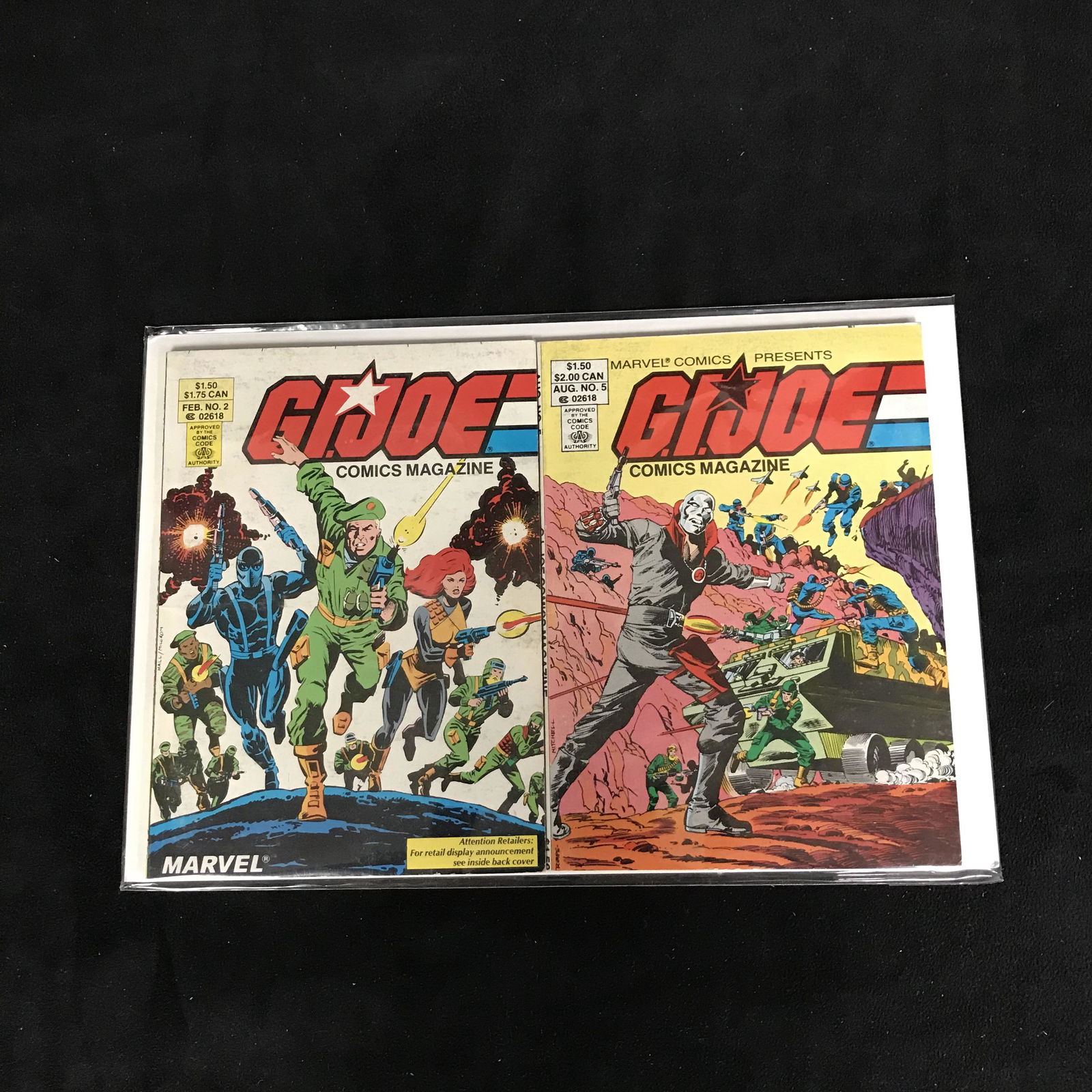 G.I JOE #2/ #5 (MARVEL COMICS) (1 of 1)
