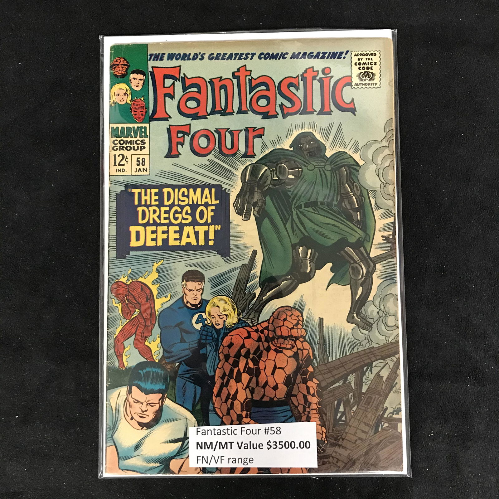 FANTASTIC FOUR #58 (MARVEL COMICS) (1 of 1)
