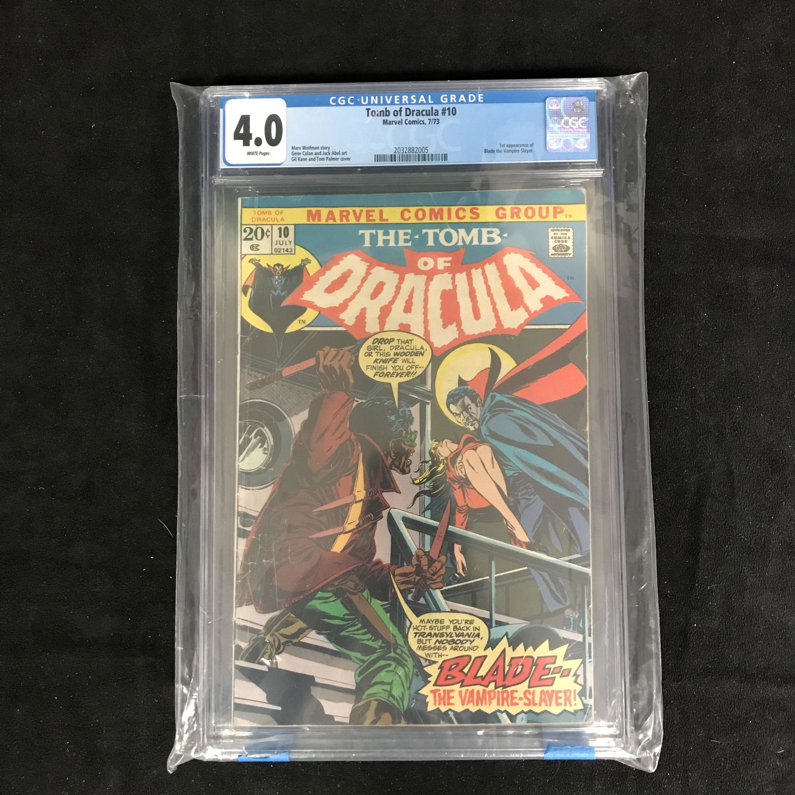TOMB OF DRACULA #10 (CGC 4.0) MARVEL COMICS (1 of 1)