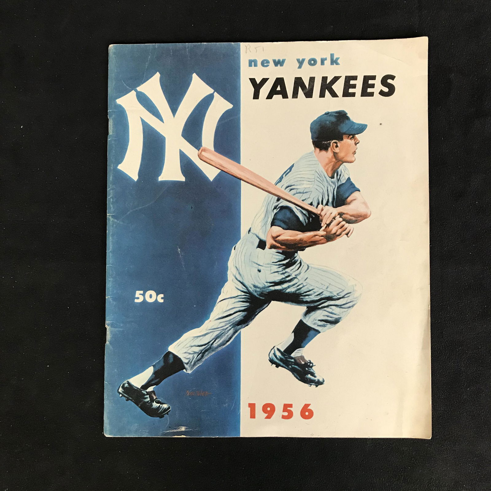 1956 NEW YORK YANKEES GAME PROGRAM (1 of 2)
