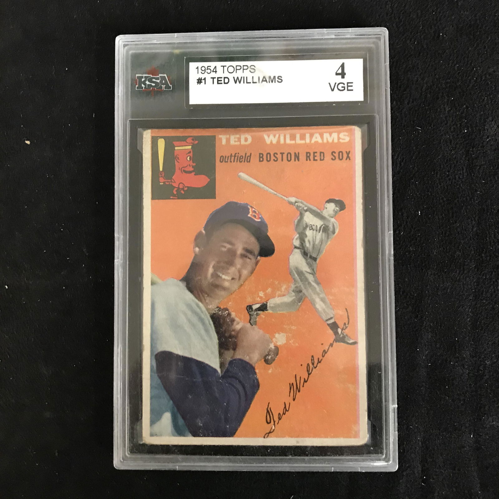 1954 TOPPS #1 TED WILLIAMS (KSA 4) (1 of 1)