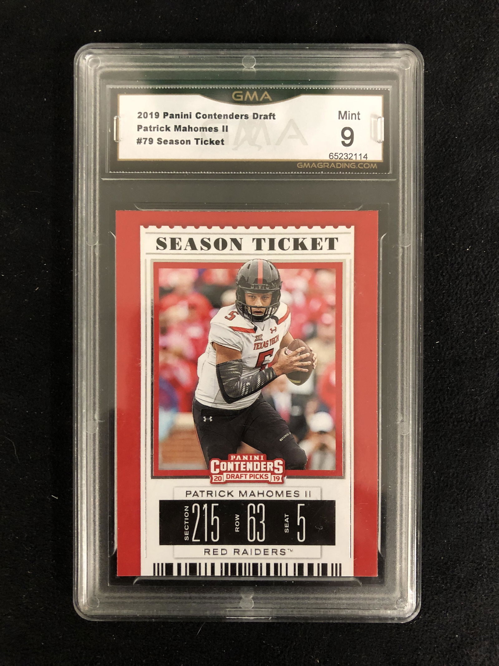 2019 PANINI CONTENDERS DRAFT #79 PATRICK MAHOMES II (1 of 2)