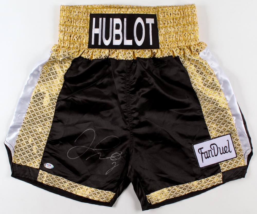 FLOYD MAYWEATHER HR. SIGNED BOXING TRUNKS (PSA COA) (1 of 3)