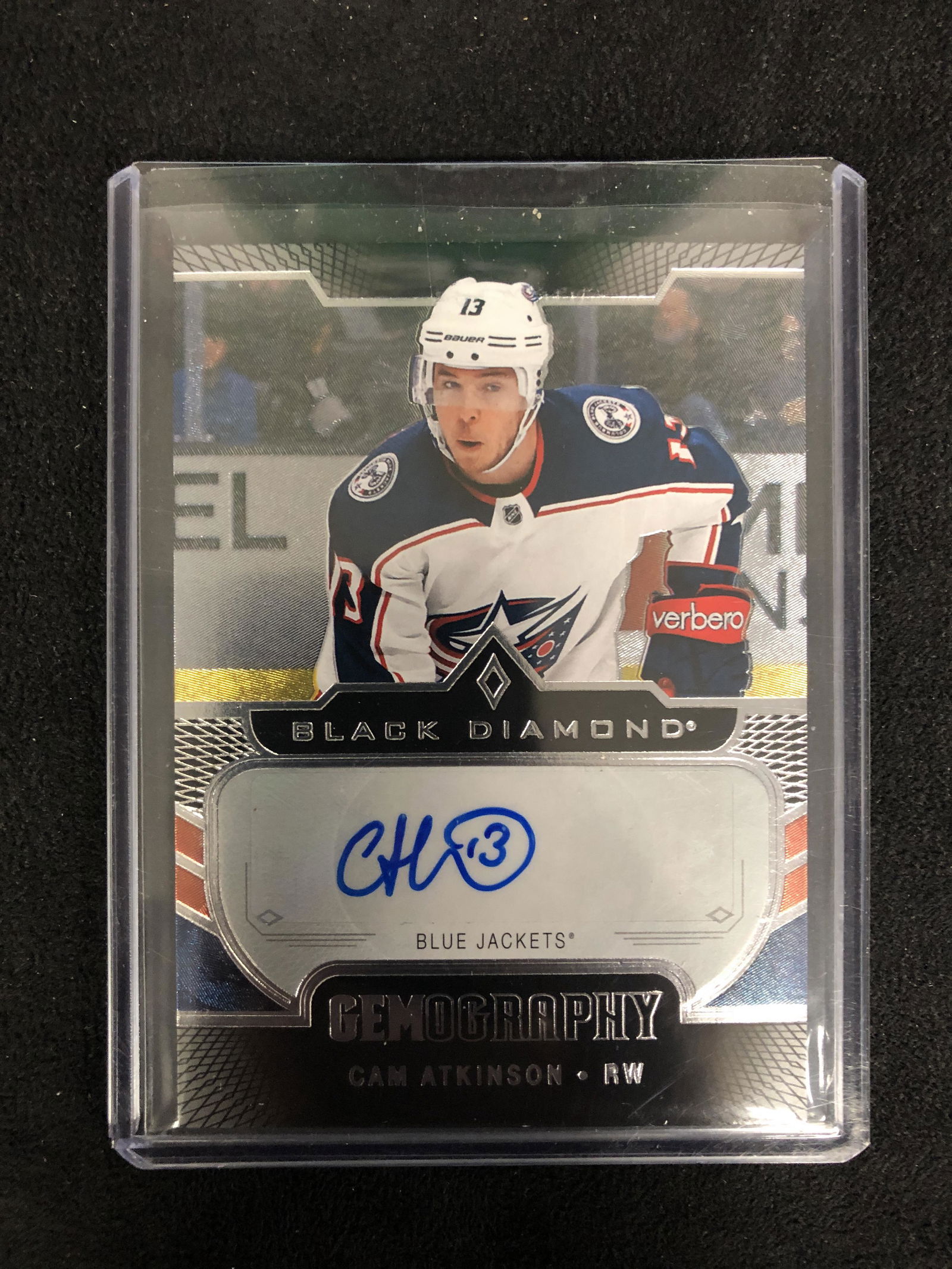2018-19 UD BLACK DIAMOND #G-CA CAM ATKINSON GEMOGRAPHY (1 of 2)