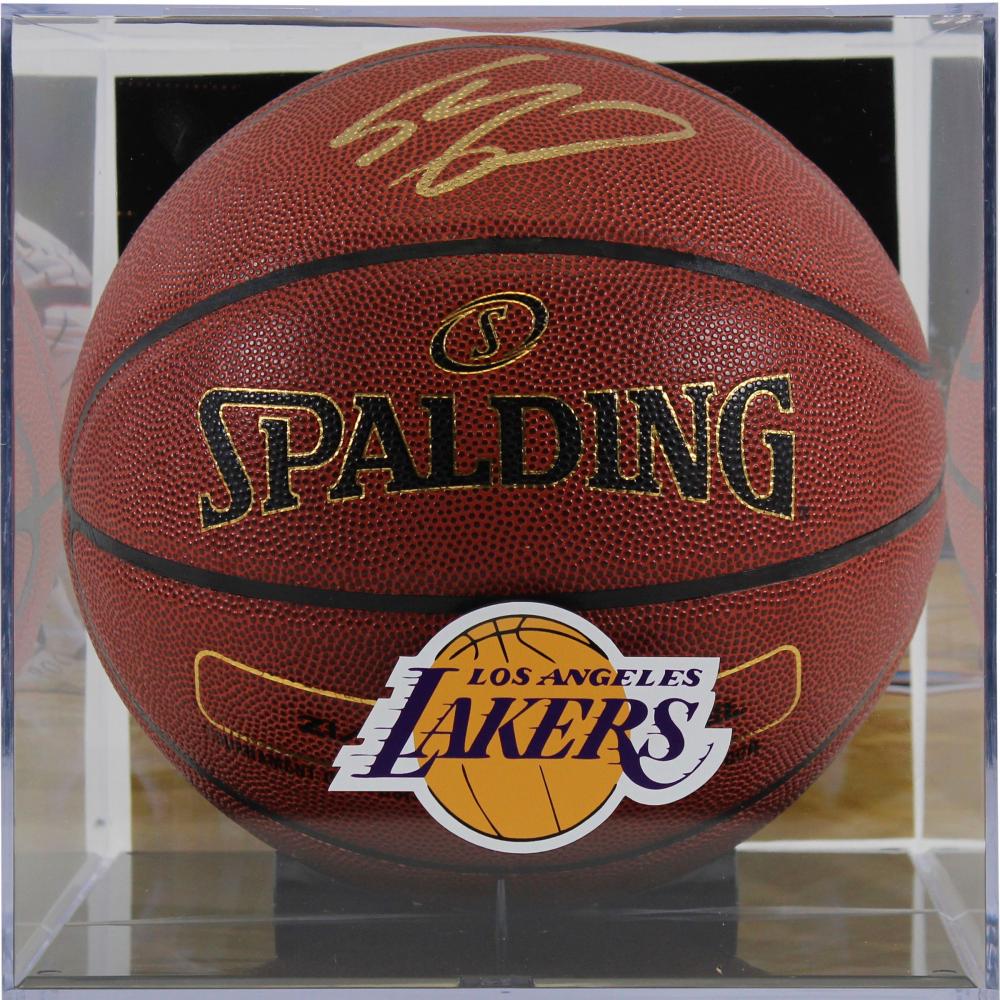 SHAQUILLE O'NEAL SIGNED NBA BASKETBALL WITH DISPLAY (1 of 2)