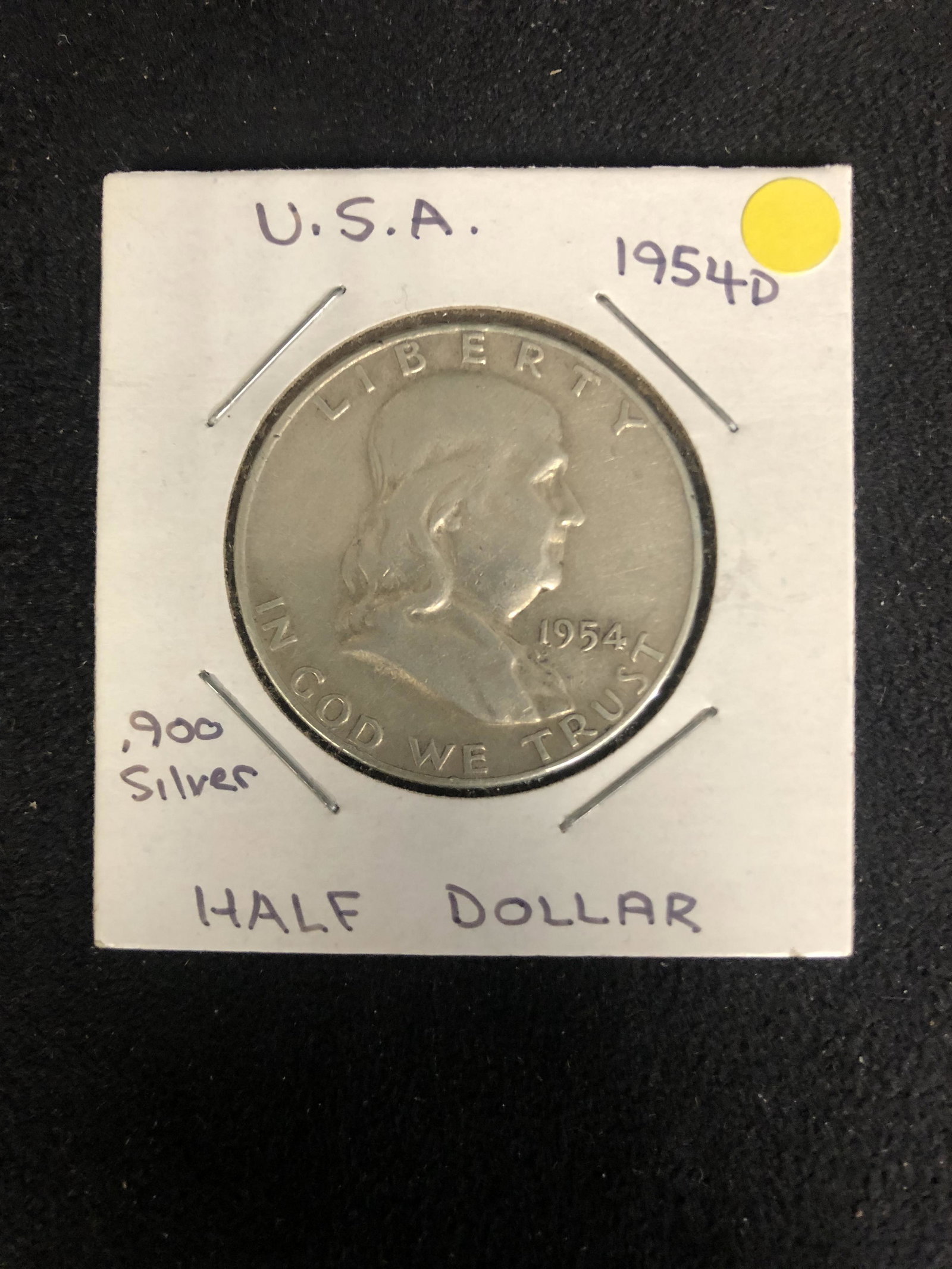 1954 USA .900 SILVER HALF DOLLAR (1 of 2)