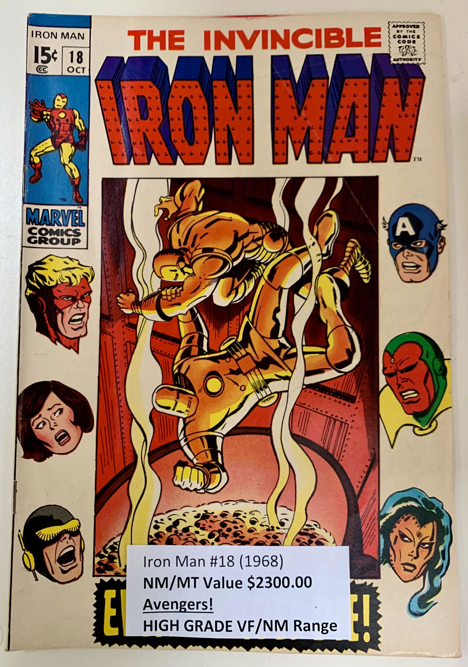 THE INVINCIBLE IRON MAN #18 (MARVEL COMICS) 1968 (1 of 1)
