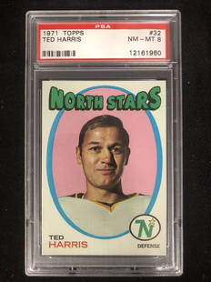 1971 TOPPS #32 TED HARRIS (NM-MT 8): 1971 TOPPS #32 TED HARRIS (NM-MT 8)