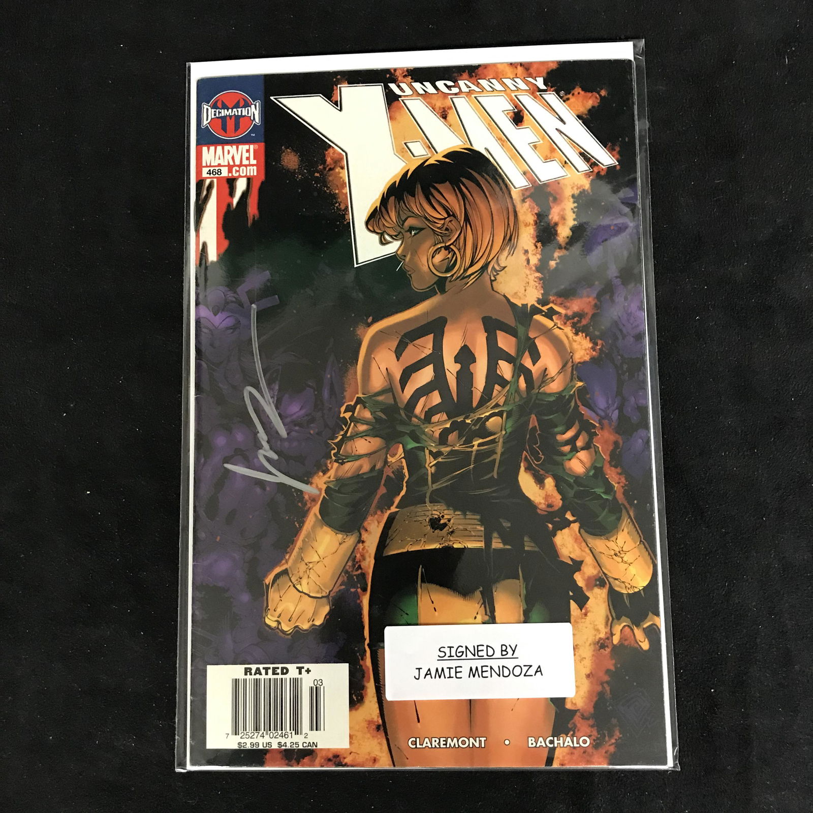 THE UNCANNY X-MEN #468 (MARVEL COMICS) Signed by Jamie (1 of 1)