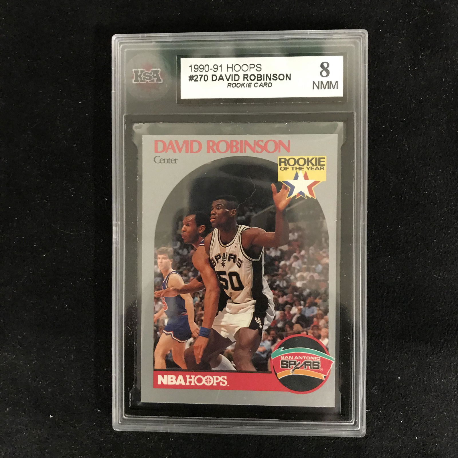 1990-91 HOOPS #270 DAVID ROBINSON Rookie Card (8 NMM) (1 of 1)
