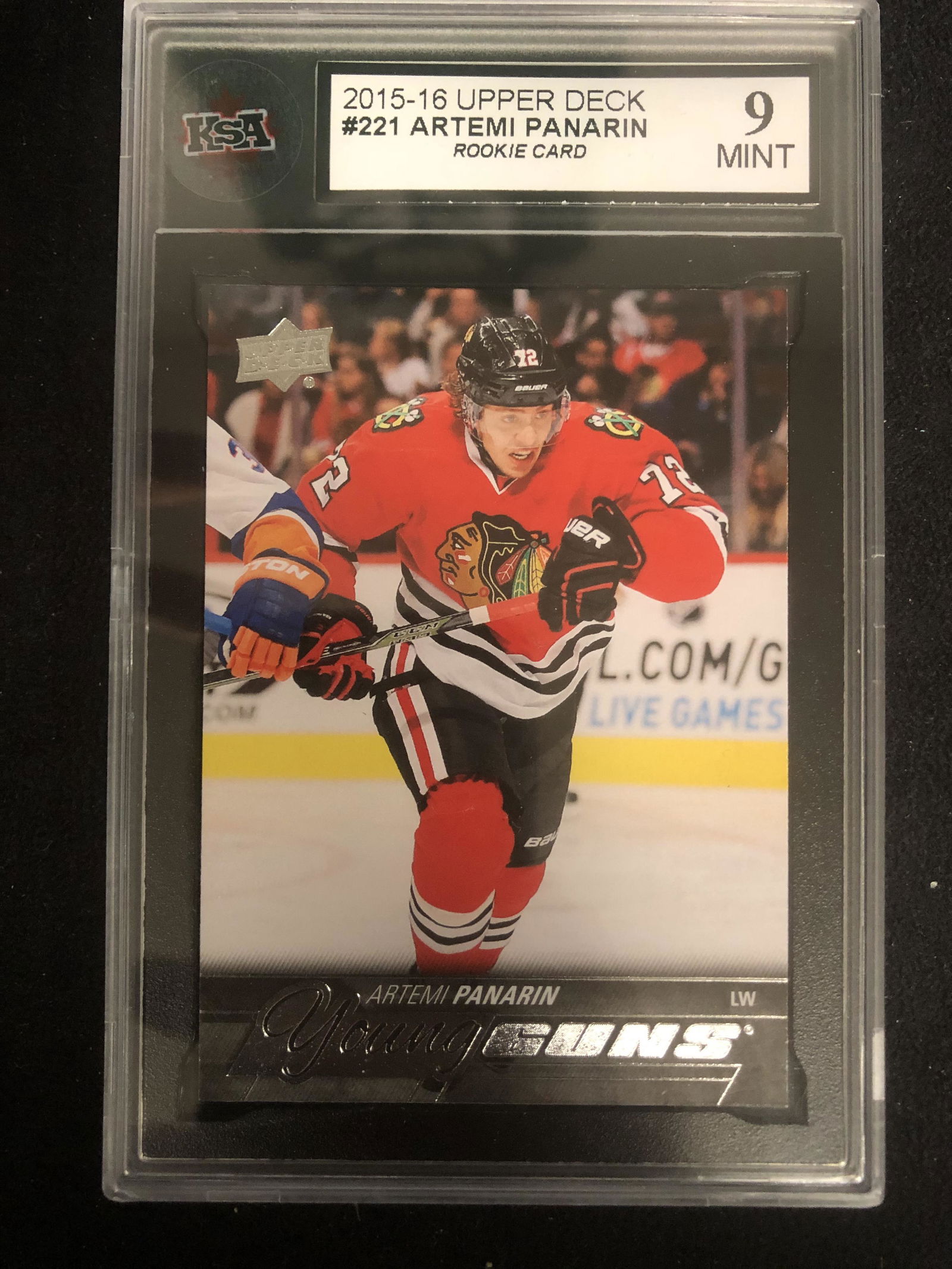 2015-16 UPPER DECK #221 ARTEMI PANARIN YOUNG GUNS (9 (1 of 1)