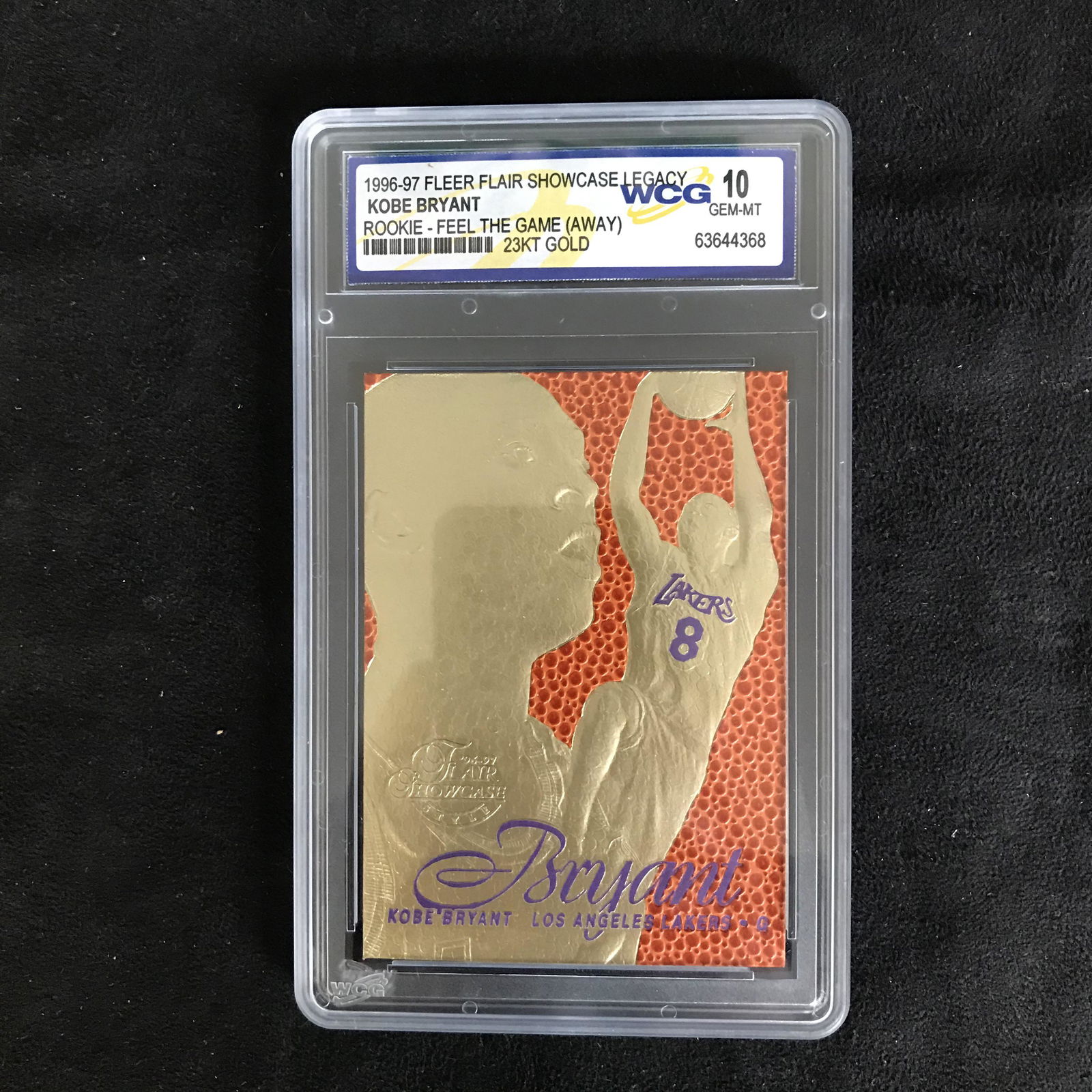 1996-97 FLEER FLAIR SHOWCASE LEGACY KOBE BRYANT 23KT (1 of 1)