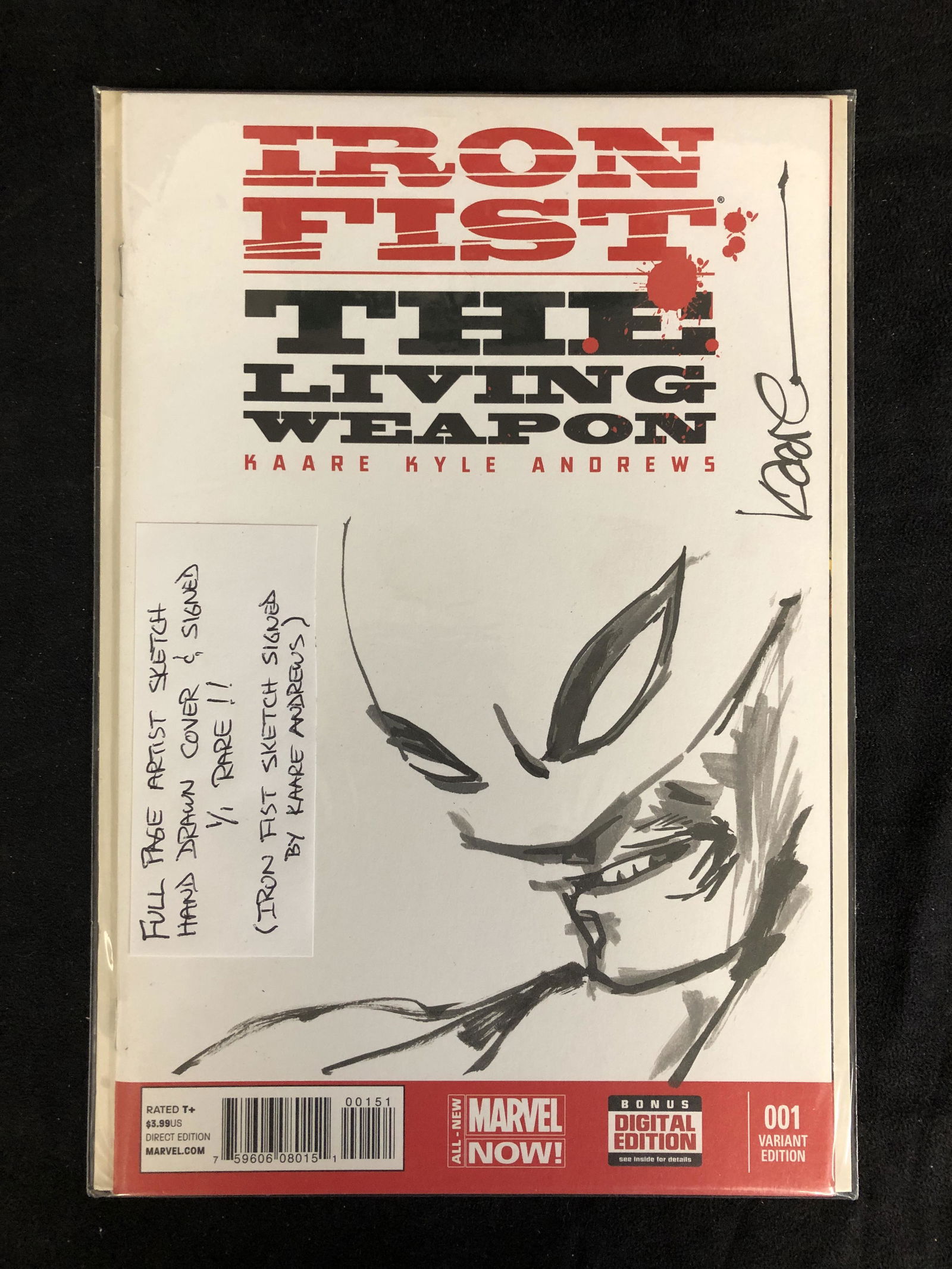 IRON FIST: THE LIVING WEAPON #1 (MARVEL COMICS) (1 of 2)