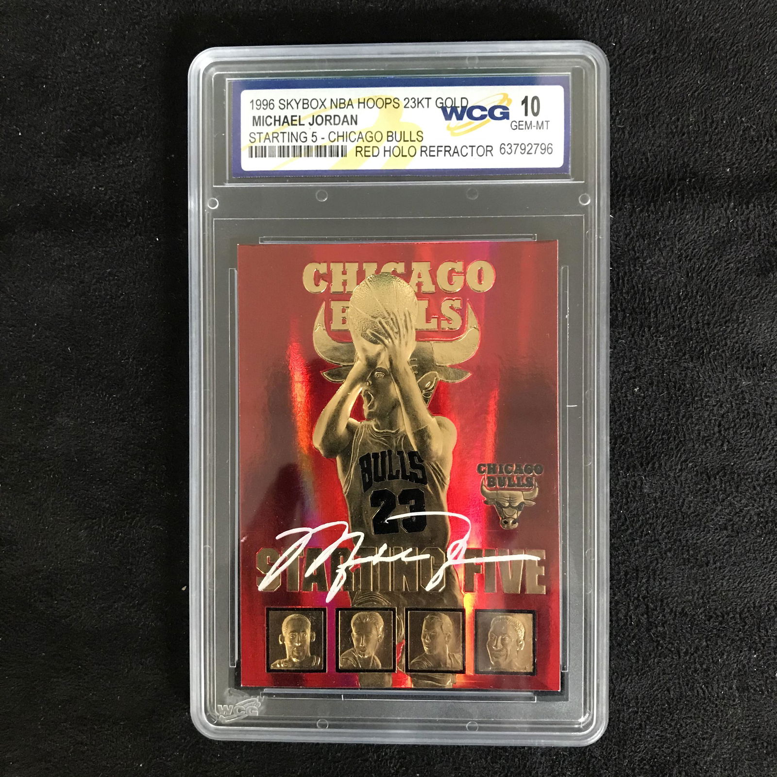 1996 SKYBOX NBA HOOPS 23KT GOLD MICHAEL JORDAN STARTING (1 of 1)