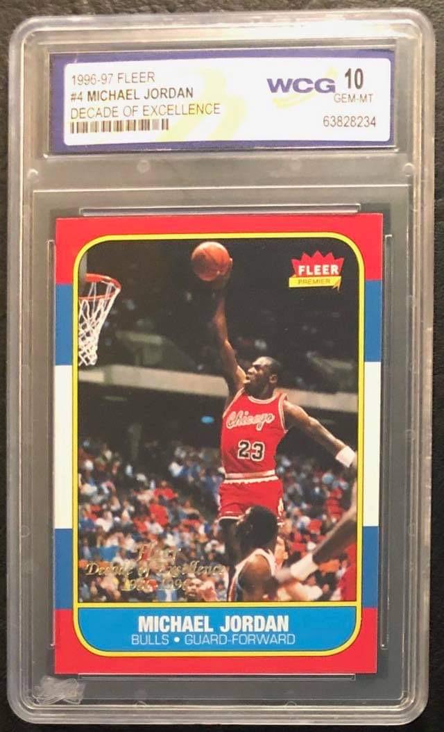1996-97 FLEER #4 MICHAEL JORDAN DECADE OF EXCELLENCE (1 of 3)