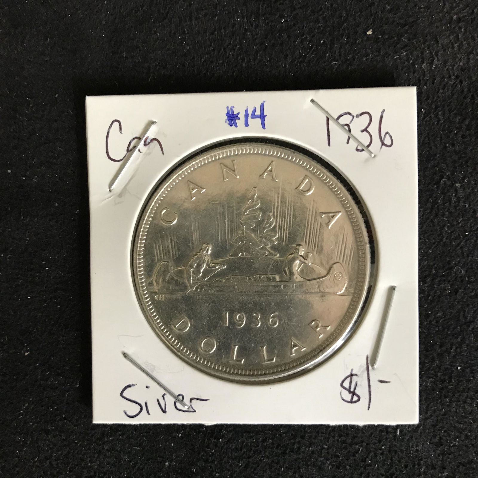 1936 CANADIAN SILVER DOLLAR (1 of 1)