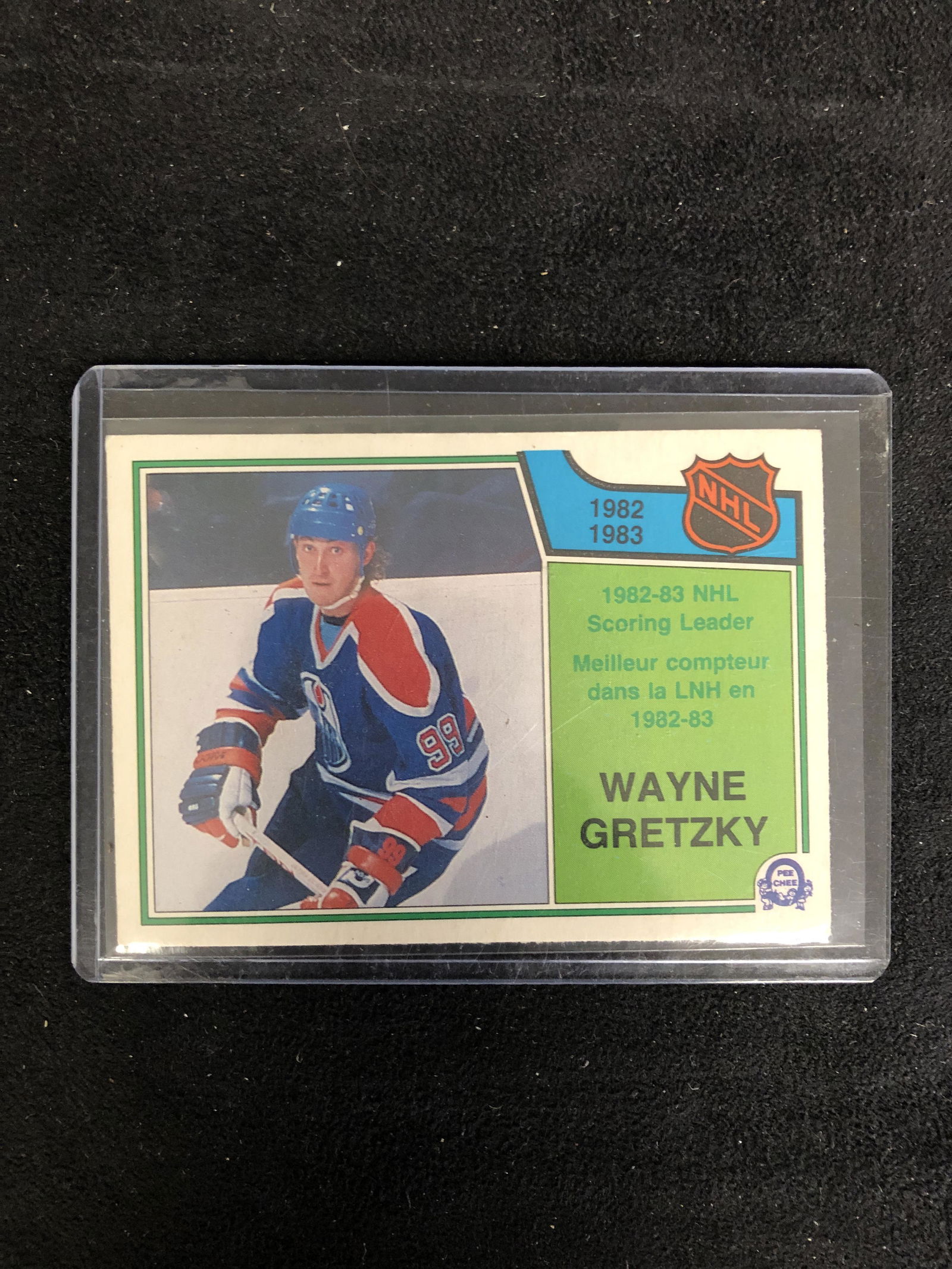 1983-84 OPC #217 Wayne Gretzky Scoring Leaders (1 of 2)