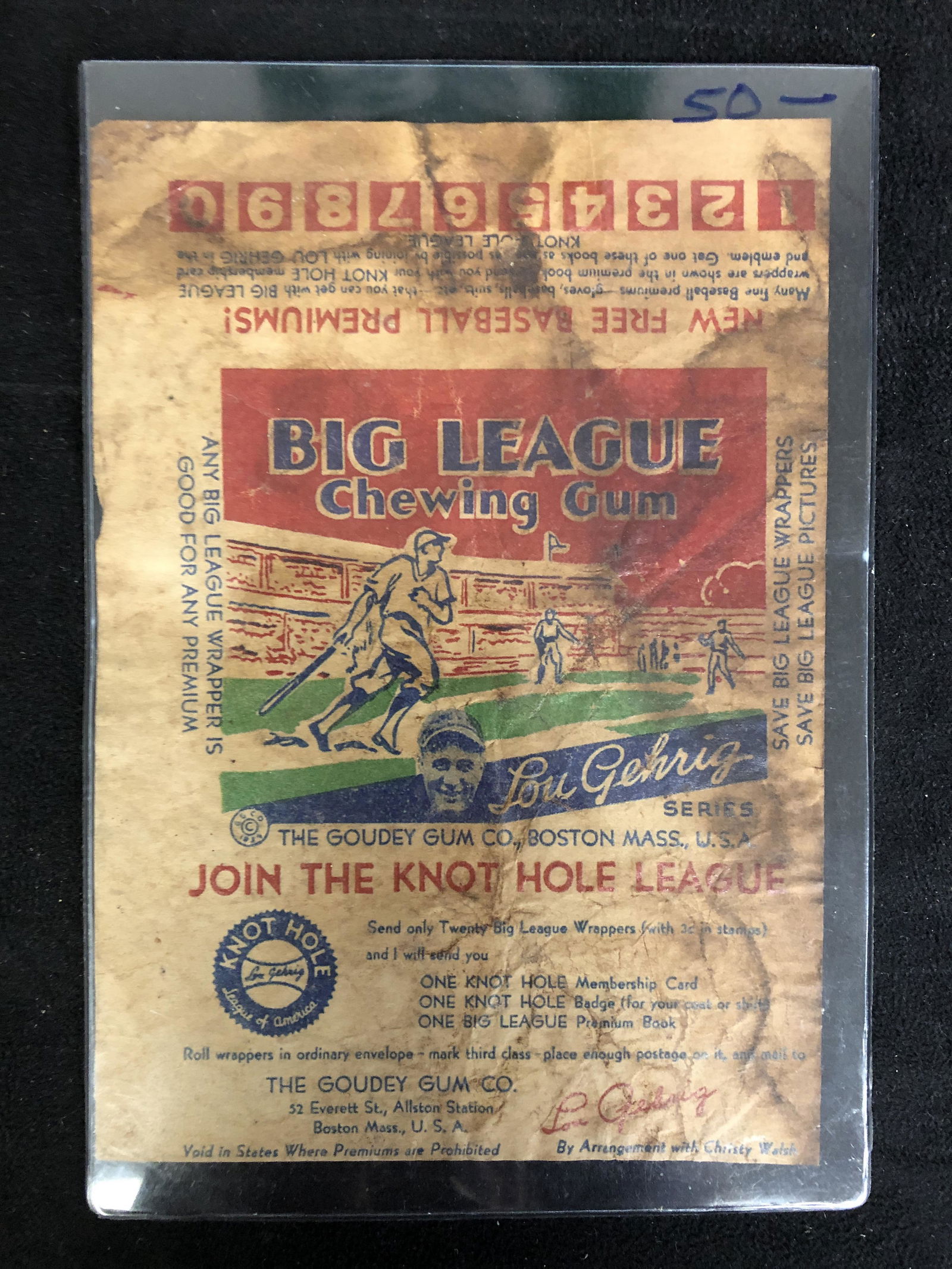 Goudey Big League Chewing Gum Baseball Cards Wax (1 of 1)