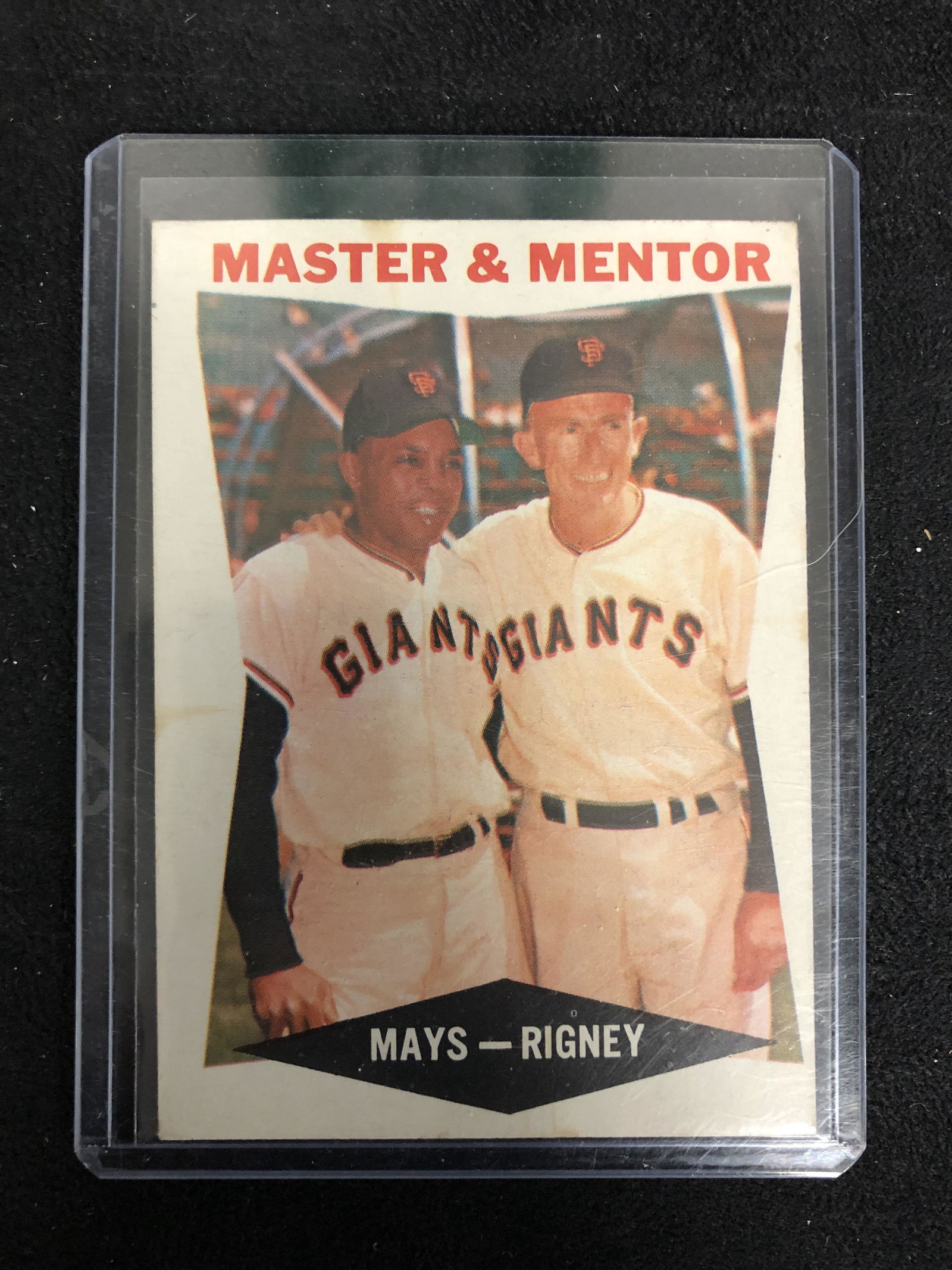 1960 Topps Baseball #7 Master and Mentor Mays/ Rigney (1 of 2)
