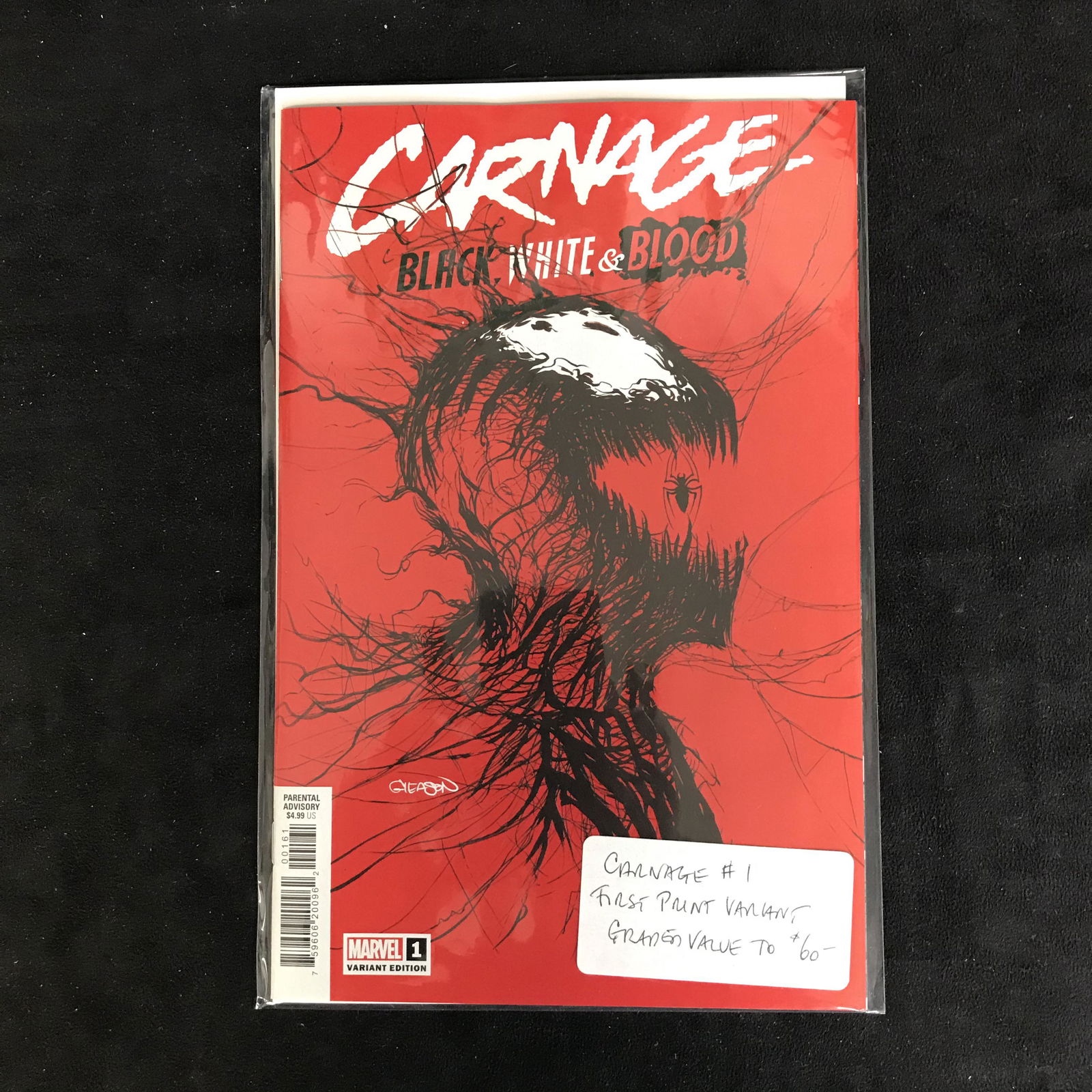CARNAGE Black, White & Blood #1 (MARVEL VARIANT) (1 of 1)