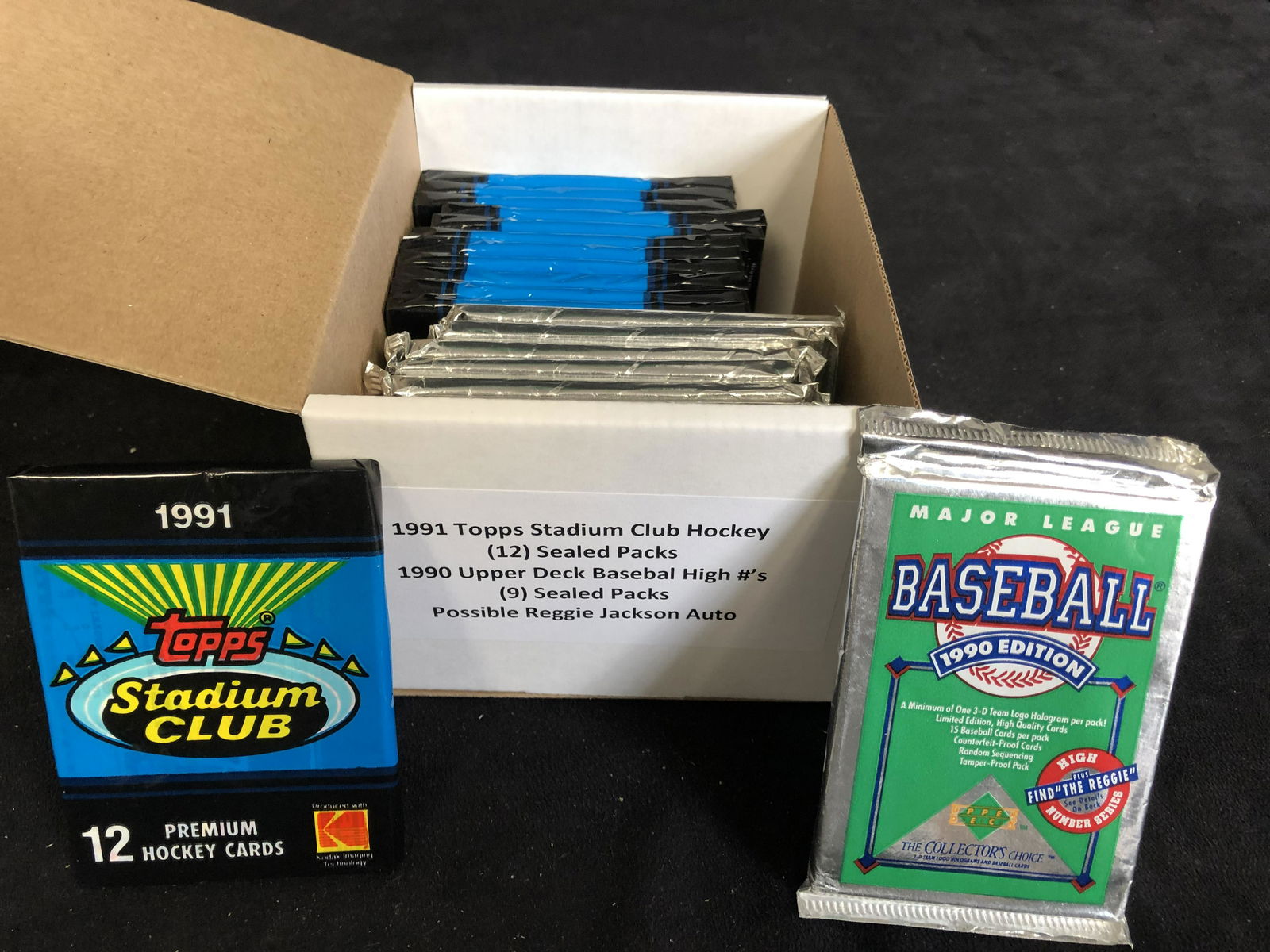 EARLY 1990s BASEBALL CARD SEALED PACKS LOT (1 of 1)