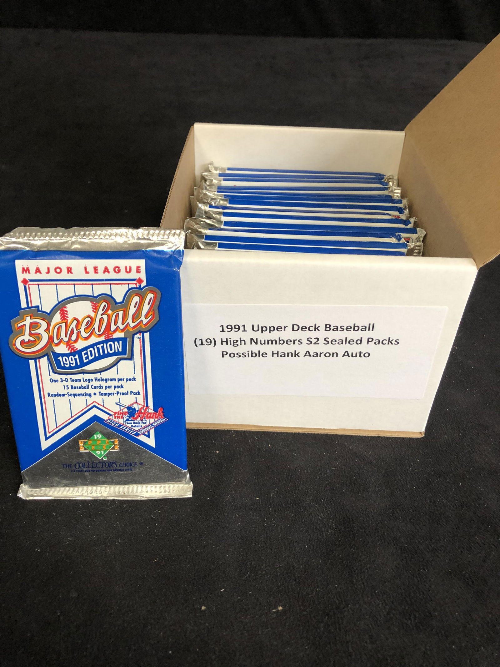 1991 UPPER DECK BASEBALL SEALED CARD PACKS (1 of 1)