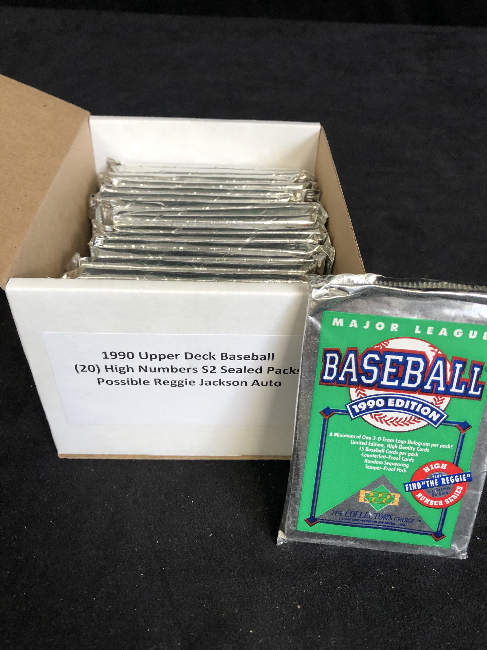 1990 UPPER DECK BASEBALL SEALED CARD PACKS (1 of 1)