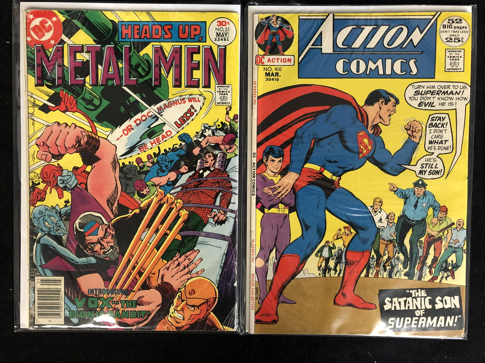 VINTAGE DC COMICS BOOK LOT (METAL MEN #51, ACTION (1 of 1)