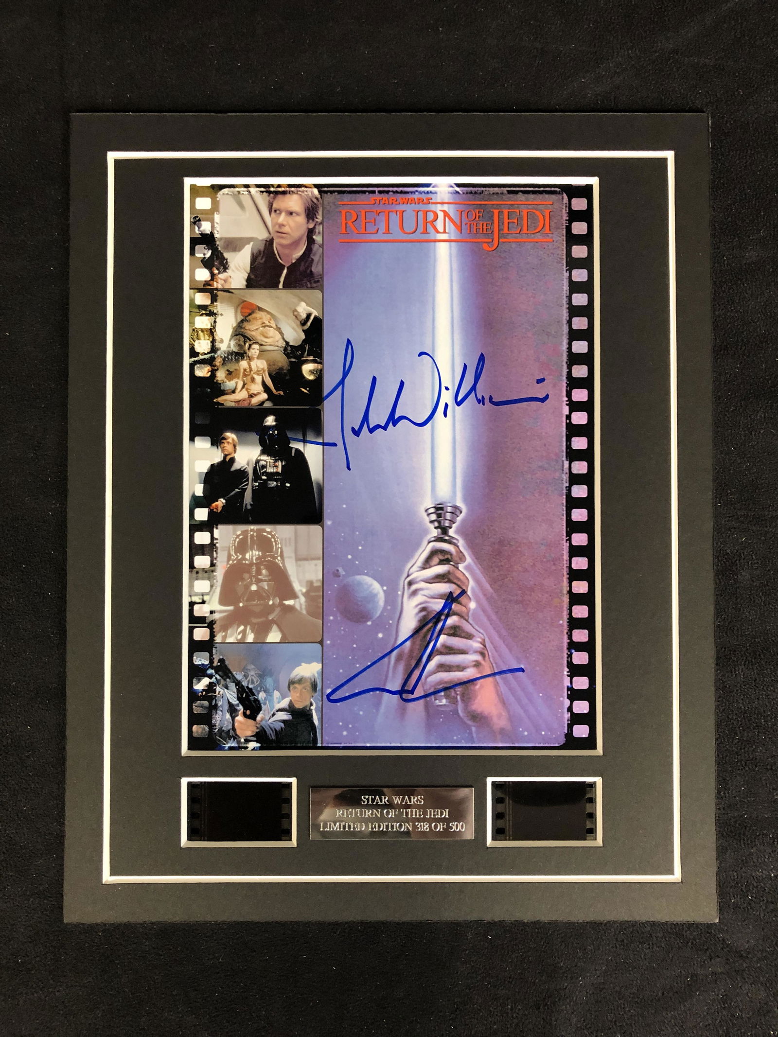 Star Wars: Return of the Jedi Film Cell signed by (1 of 3)