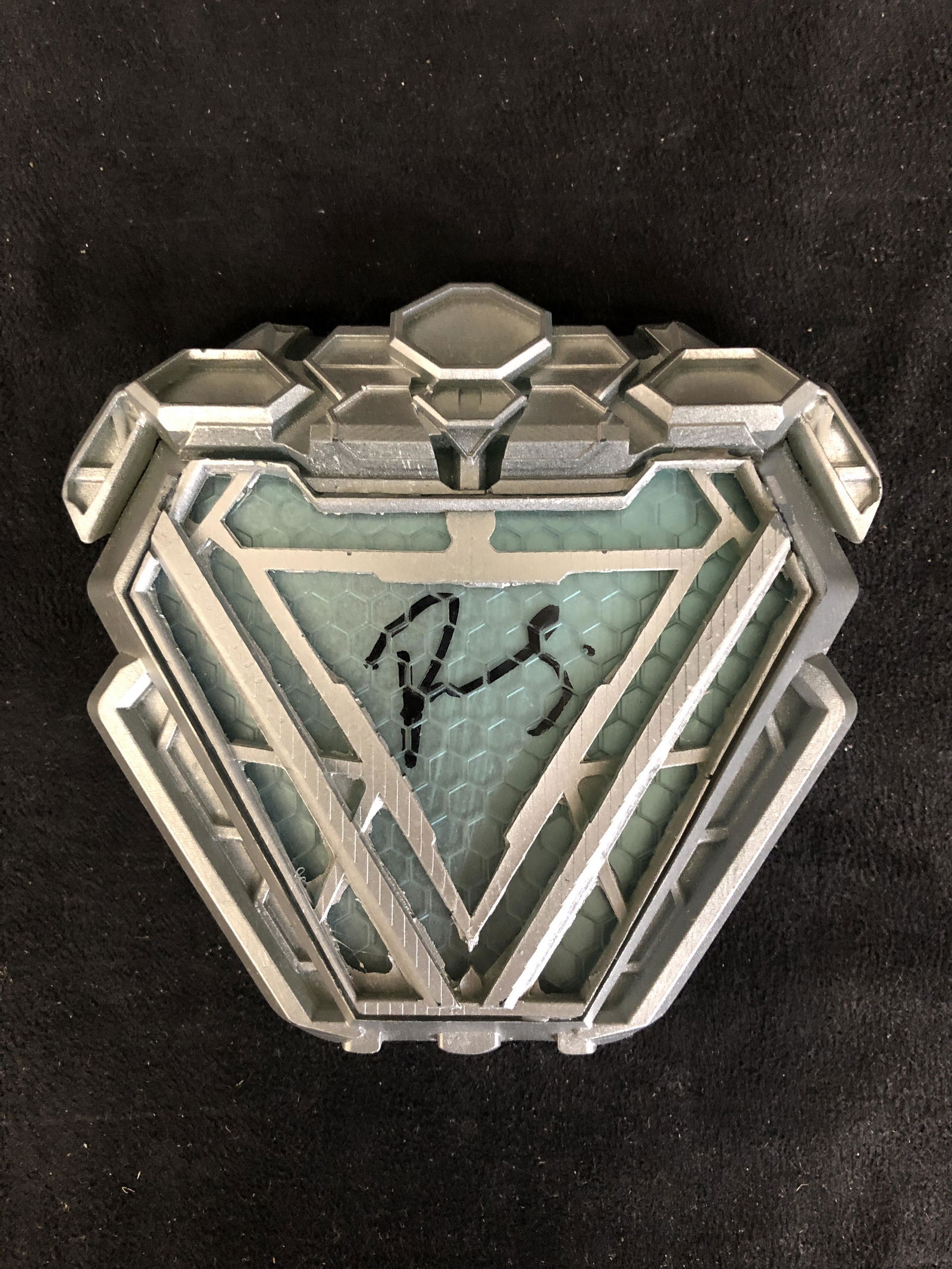 Robert Downey Jr signed Iron Man heart light (R.A. COA) (1 of 2)