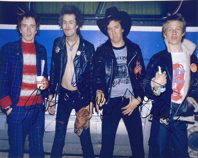 Sex Pistols signed picture (Real Authentic COA) (1 of 1)
