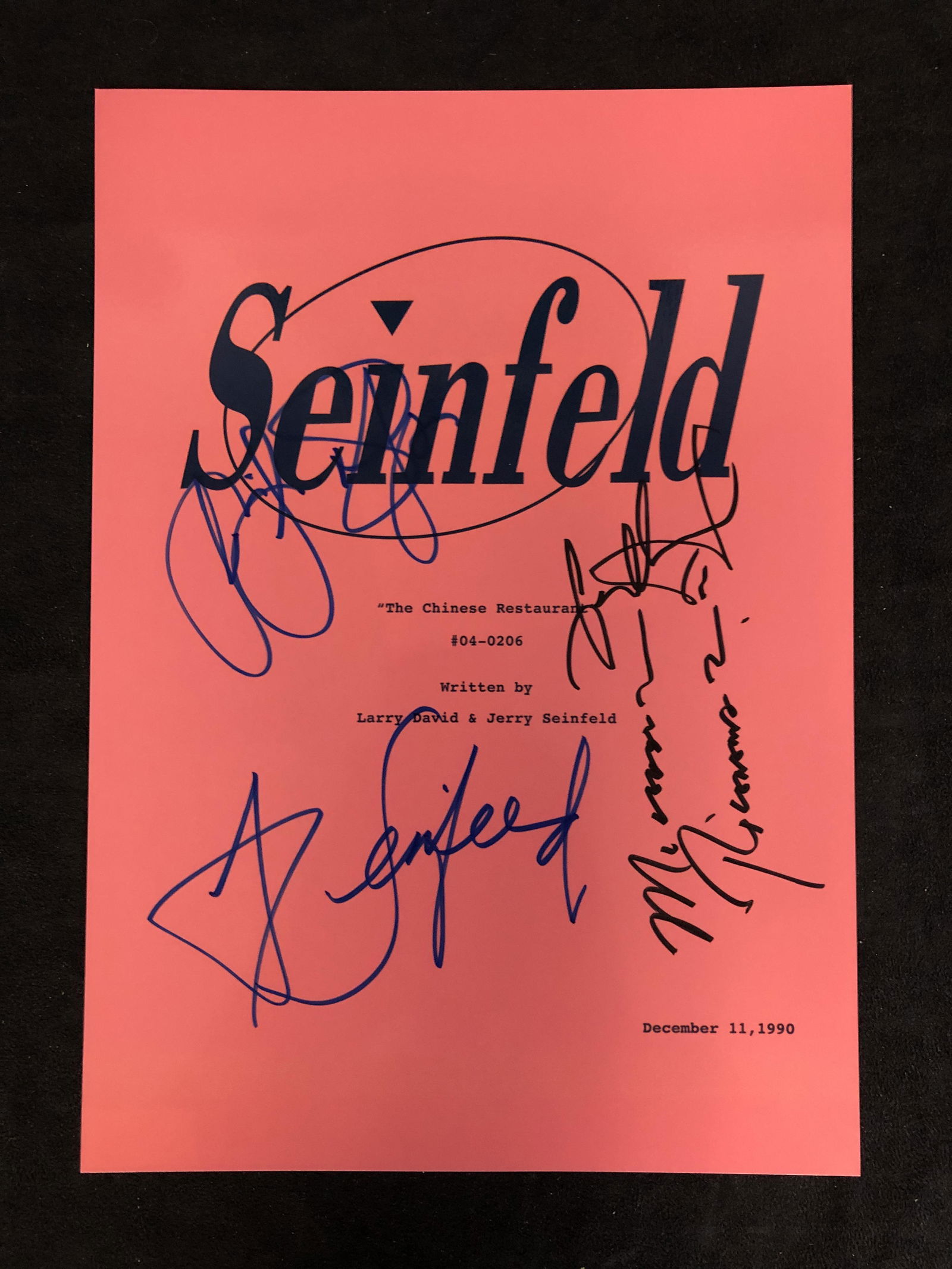 Seinfeld cast signed script cover (Real Authentic COA) (1 of 3)