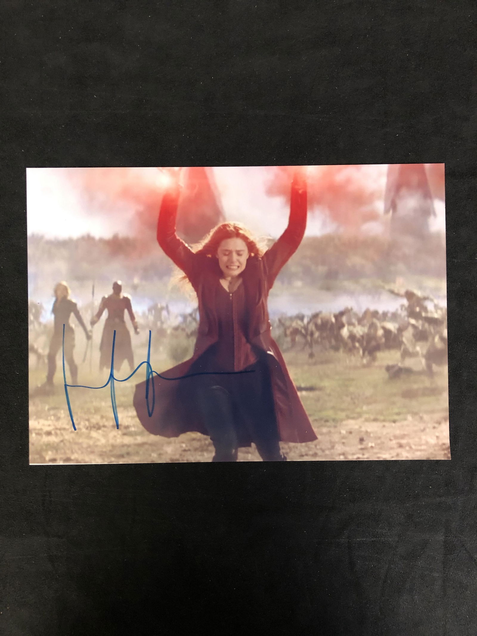 Elizabeth Olsen "Scarlet Witch" signed photo (R.A. COA) (1 of 2)