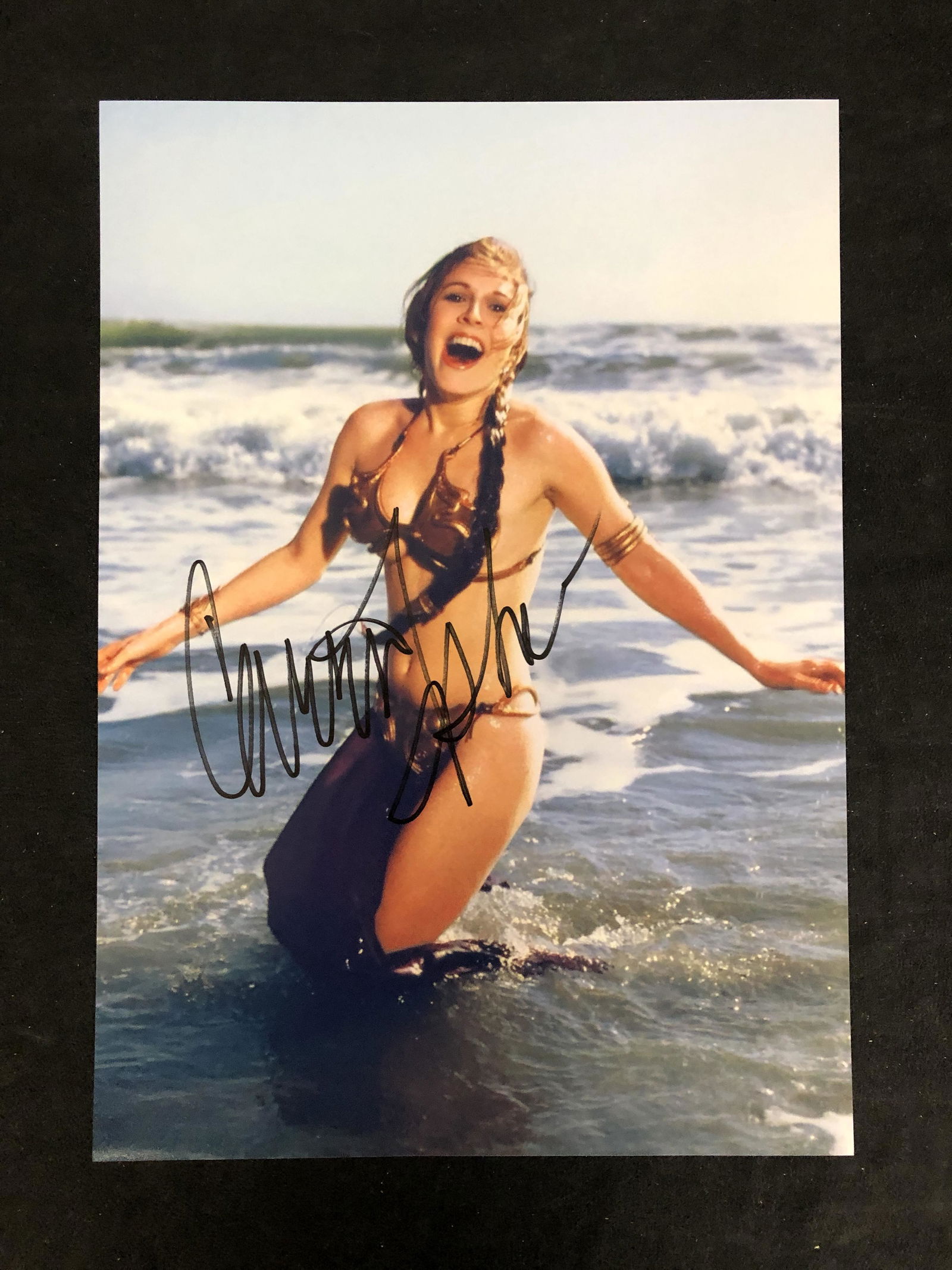 Carrie Fisher signed photo (Real Authentic COA) (1 of 3)