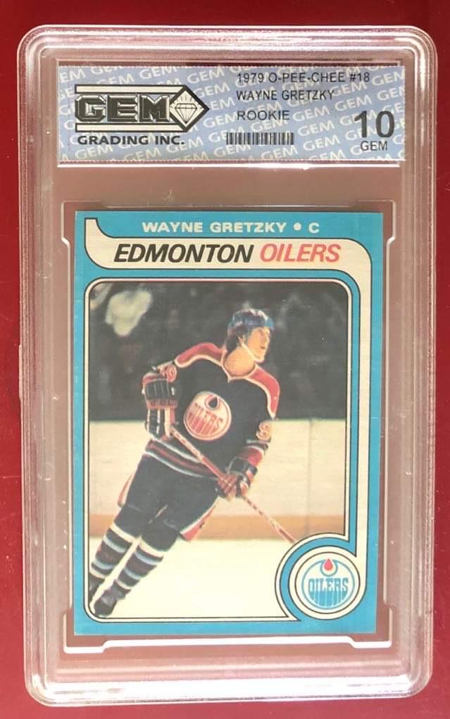 1979-80 O-PEE-CHEE #18 WAYNE GRETZKY RC (GEM 10) (1 of 9)