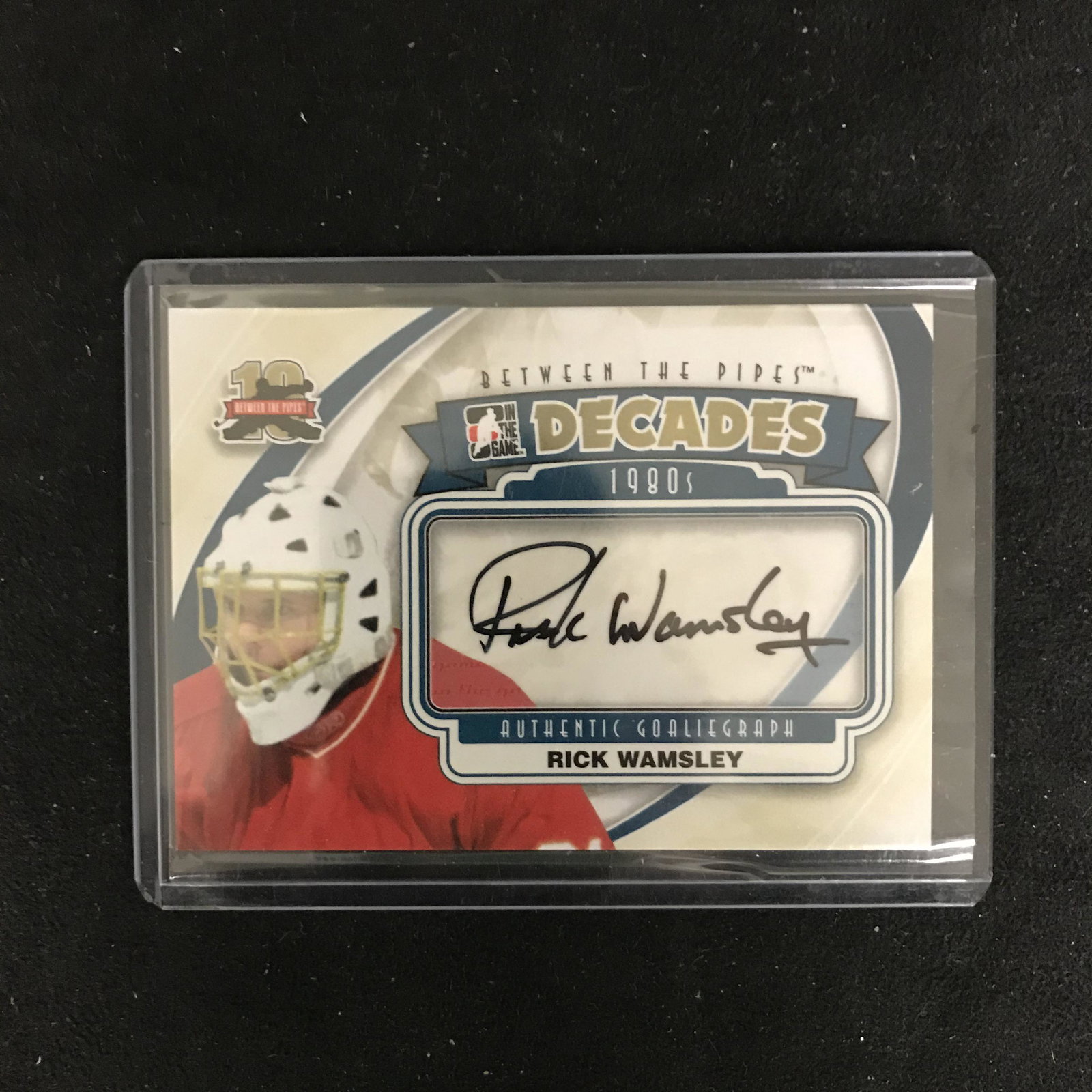 2011-12 Between The Pipes Autographs #ARW Rick Wamsley: 2011-12 Between The Pipes Autographs #ARW Rick Wamsley DECADES 1990s