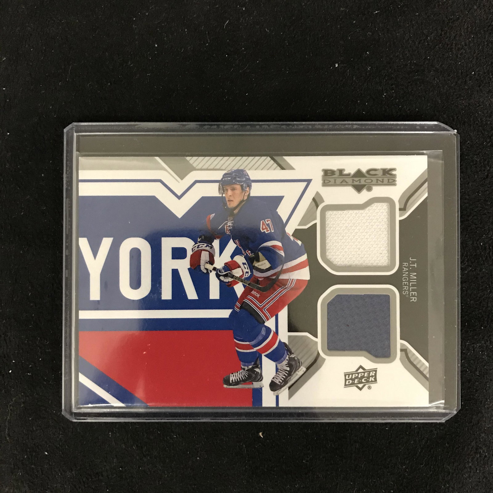 2013-14 Black Diamond Jersey J.T Miller New York: 2013-14 Black Diamond Jersey J.T Miller New York Rangers