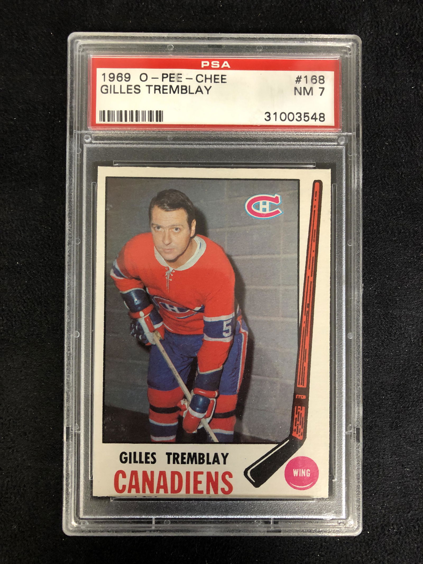 1969 O-PEE-CHEE #168 GILLES TREMBLAY (NM 7) (1 of 2)