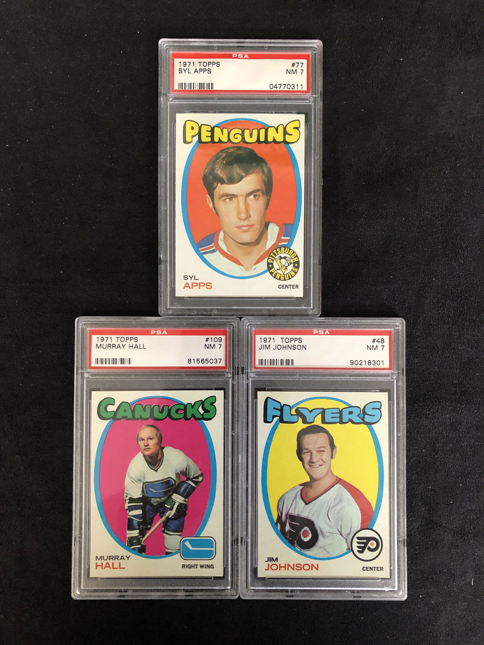 1971 TOPPS GRADED HOCKEY CARD LOT (1 of 1)