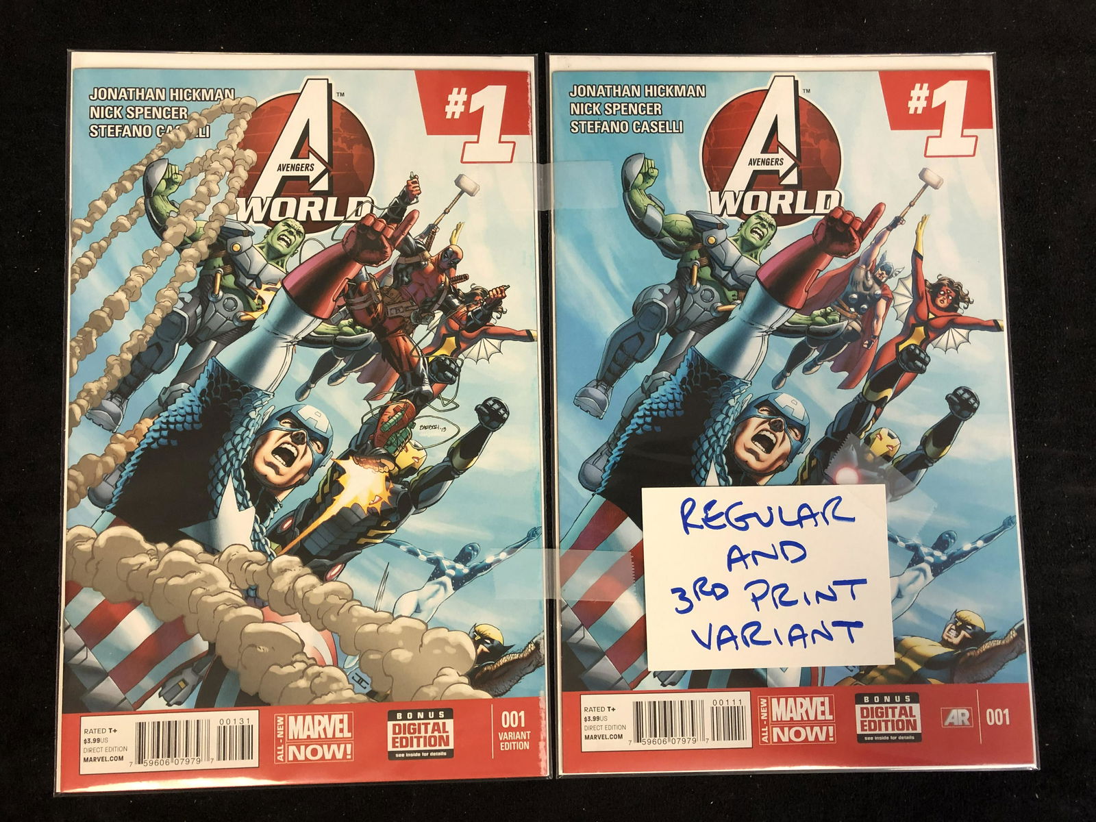 AVENGERS WORLD #1s (MARVEL COMICS) Regular & 3rd Print (1 of 1)