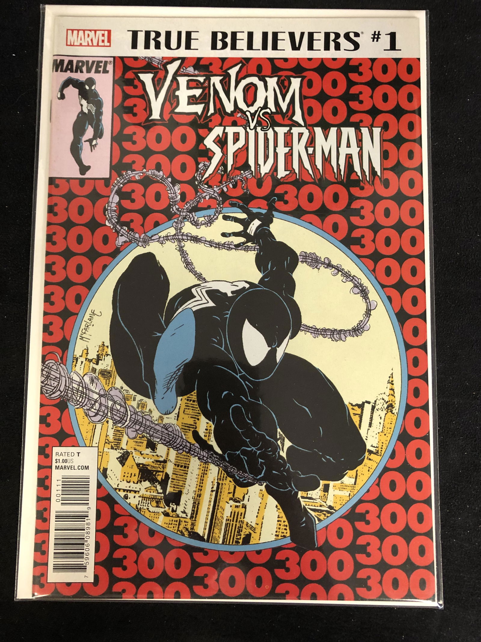 TRUE BELIEVERS #1 Venom vs. Spider-Man (MARVEL COMICS) (1 of 1)