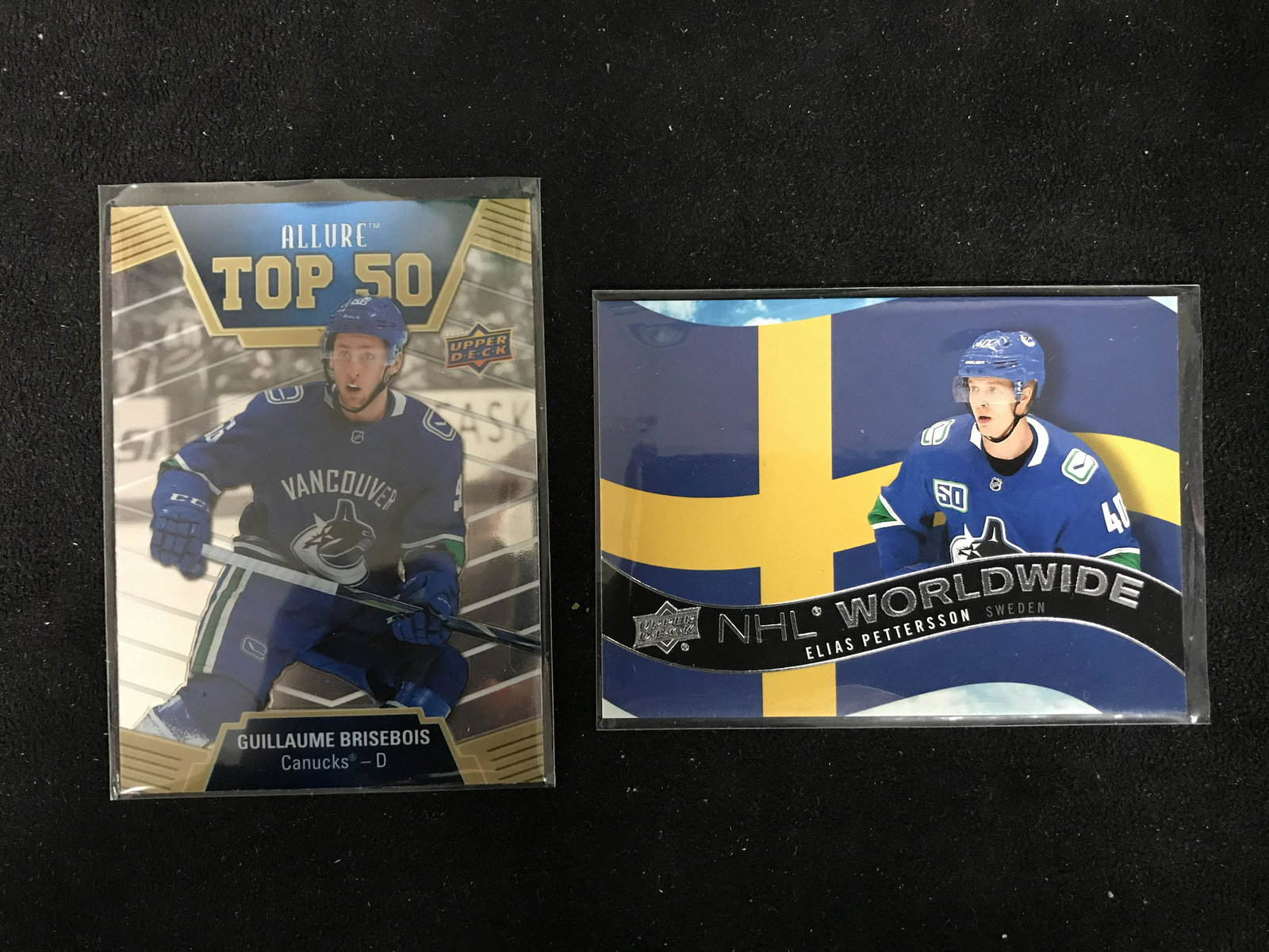 UPPER DECK HOCKEY CARD LOT (BRISEBOIS/ PETTERSSON) (1 of 1)