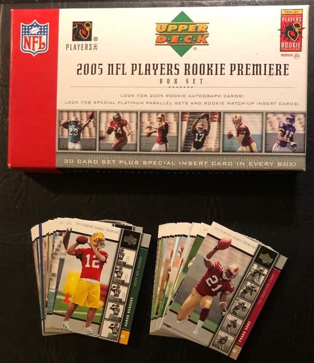 AARON RODGERS ROOKIE MINT 2005 UPPER DECK PREMIERE SET (1 of 2)