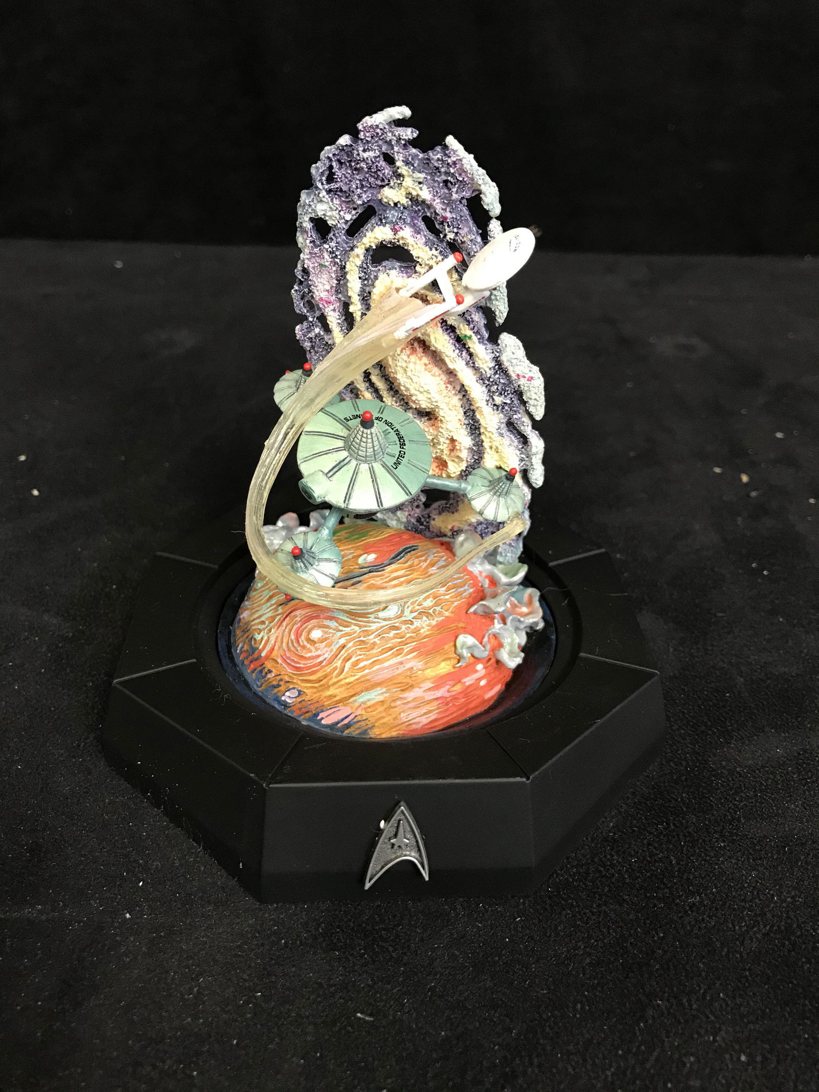 SPACE STATION K-7 HAND PAINTED COLD-CAST w/ COA (THE FR (1 of 3)