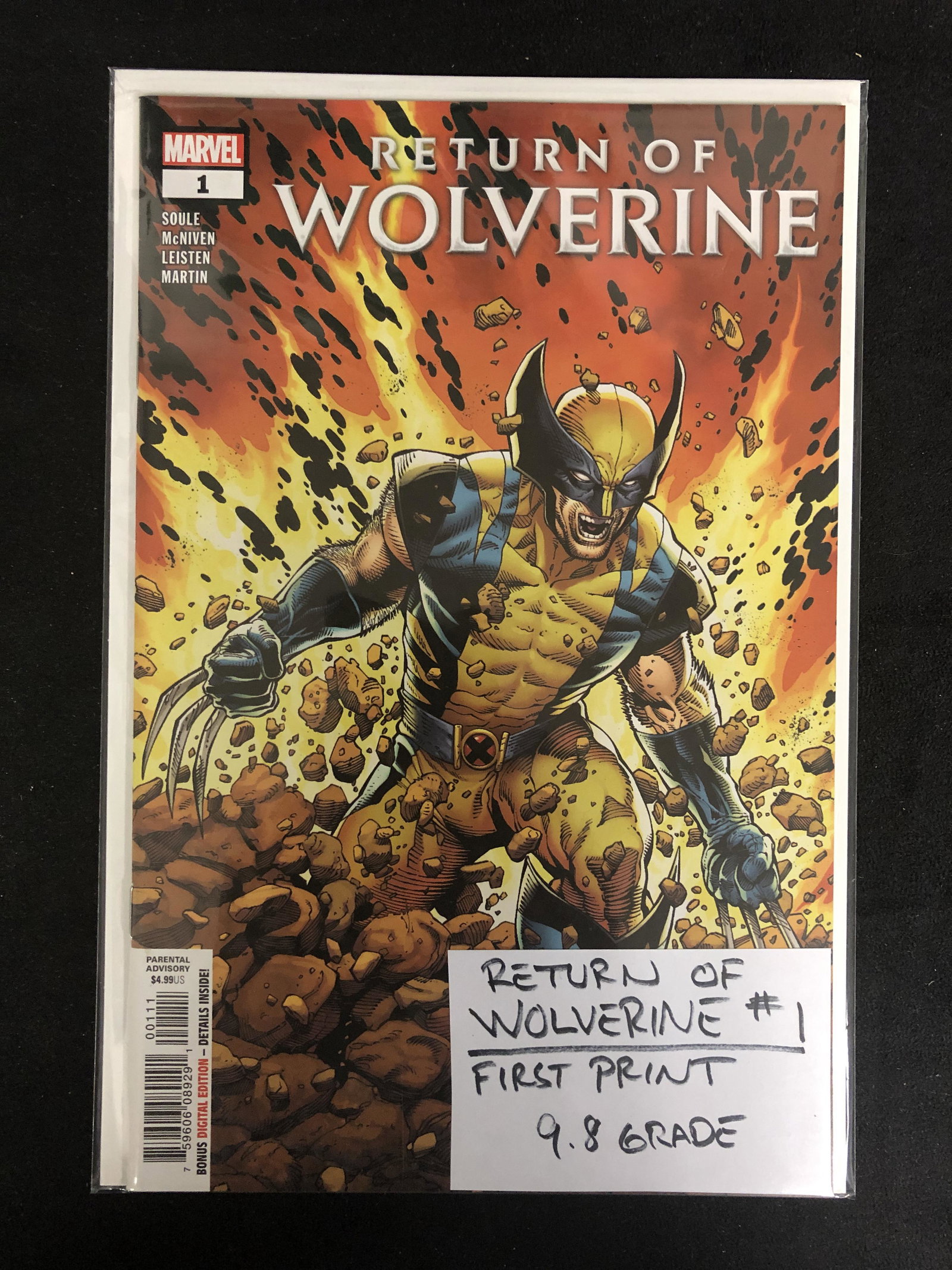 RETURN OF WOLVERINE #1 (MARVEL COMICS) 1st Print (1 of 1)