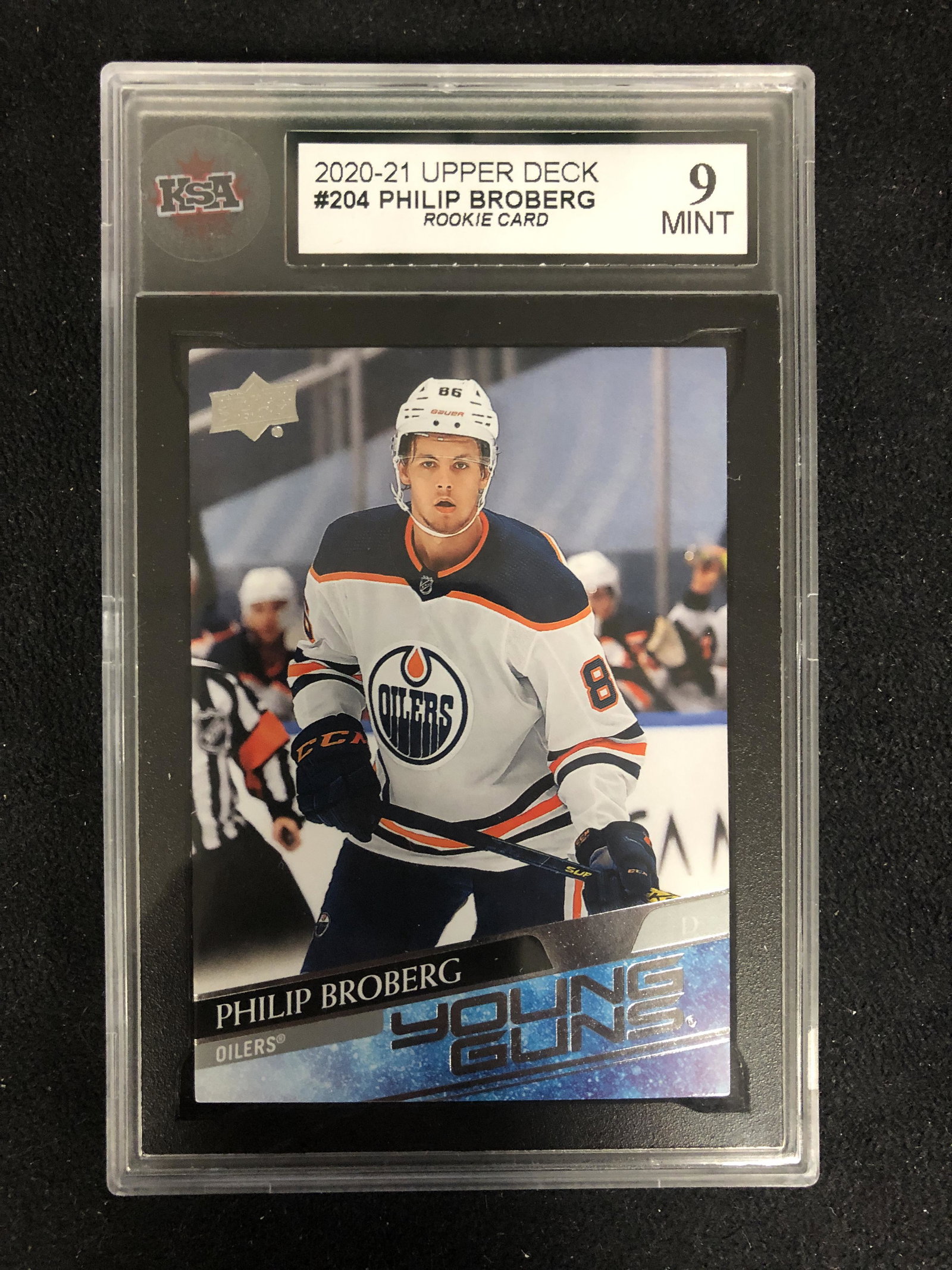 2020-21 UPPER DECK #204 PHILIP BROBERG Young Guns (9 (1 of 1)